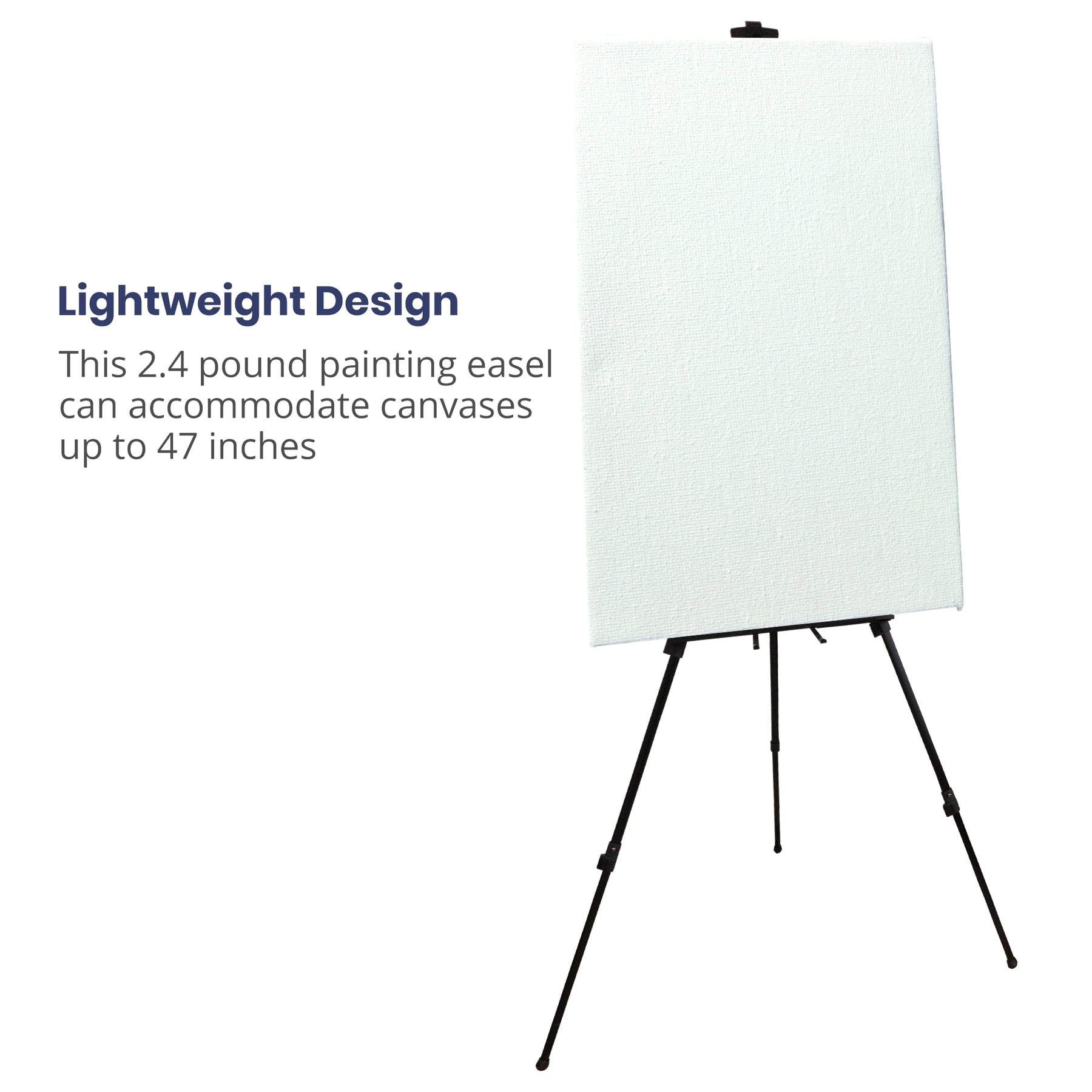 Pacific Arc - Trekker Aluminum 70 Inch Adjustable Art Easel with Carry Bag for Artists, Hobbyists, Students, and Professionals