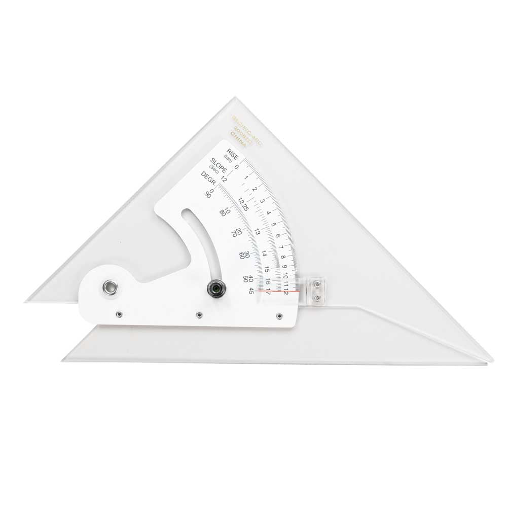 Pacific Arc Adjustable Triangle Plain or Inking Edge for Drafting, Architect, Engineer