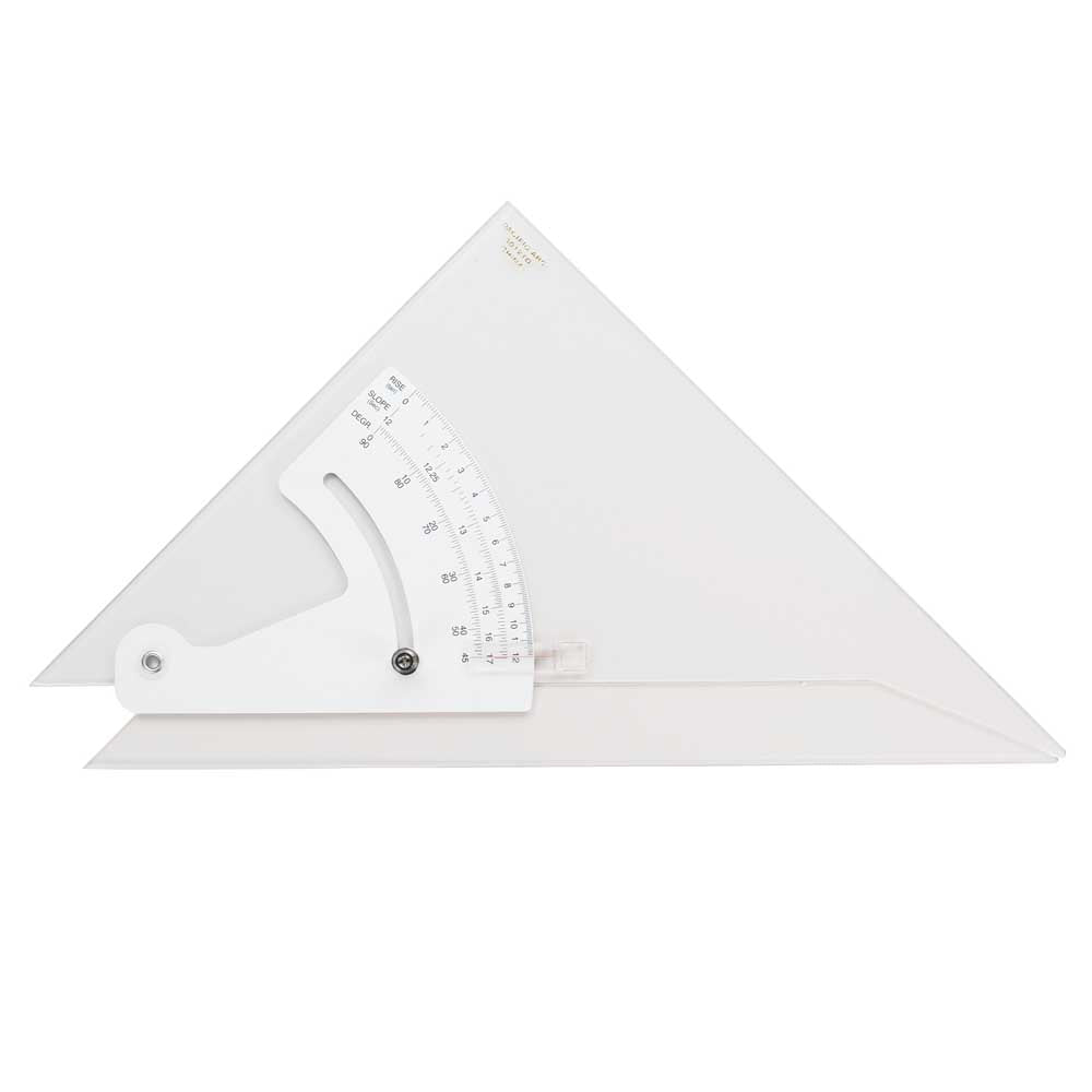 Pacific Arc Adjustable Triangle Plain or Inking Edge for Drafting, Architect, Engineer