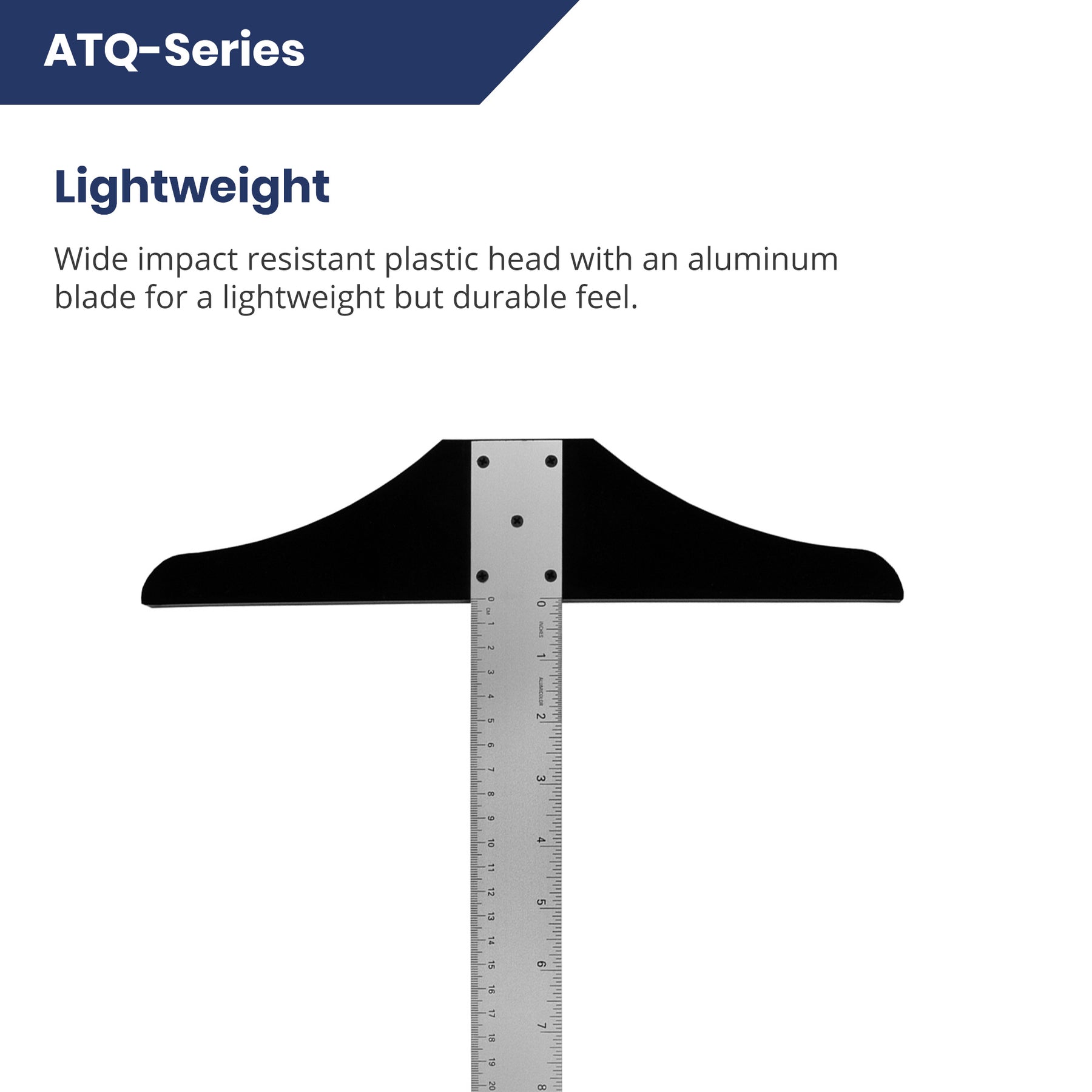Pacific Arc: T-Square, Aluminum, Scholastic - inch/Metric 12" - 36" Drawing and Design tool for students and professionals, Great for Carpentry, Drafting Architecture, Engineering, and Art