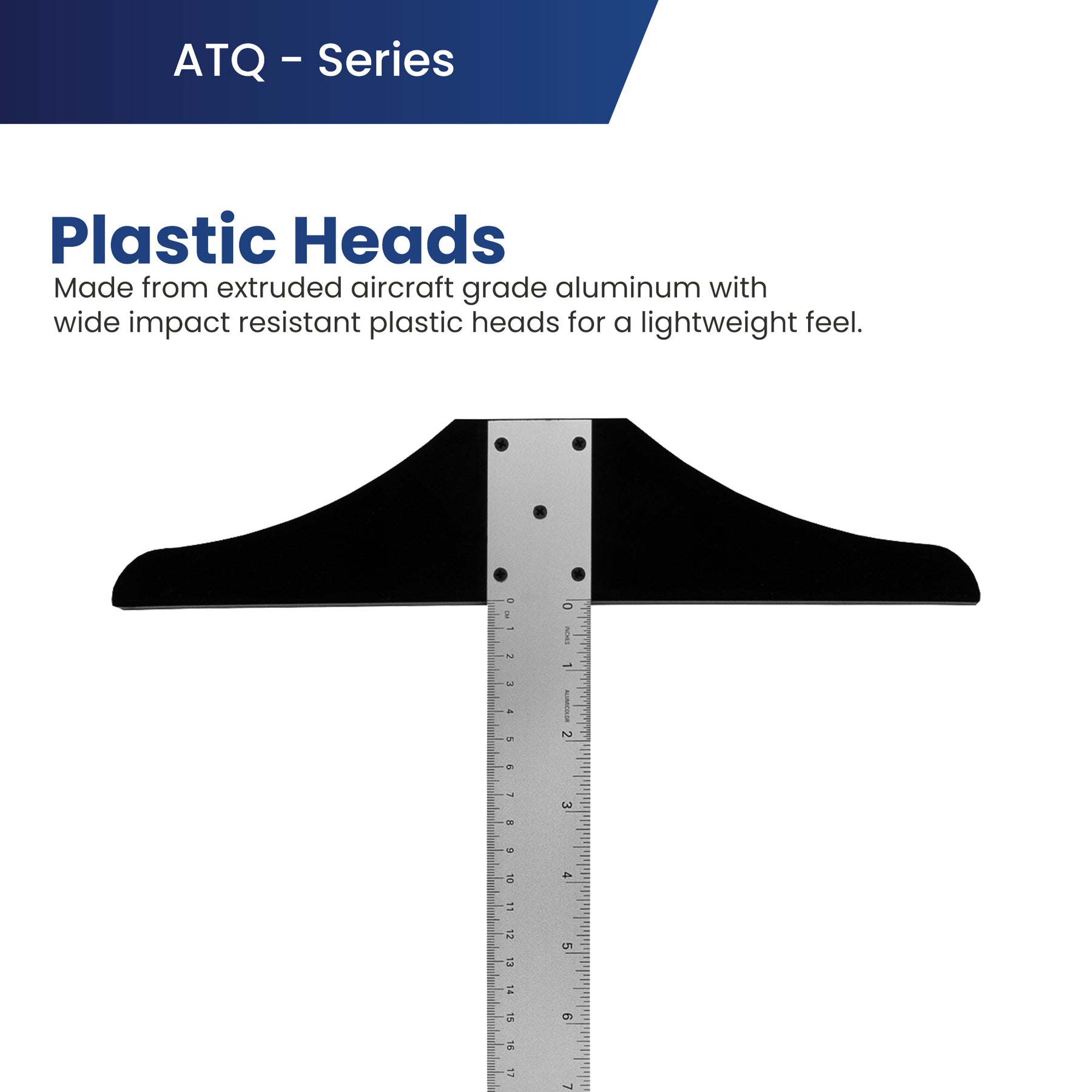 Pacific Arc: T-Square, Aluminum, Scholastic - inch/Metric 12" - 36" Drawing and Design tool for students and professionals, Great for Carpentry, Drafting Architecture, Engineering, and Art