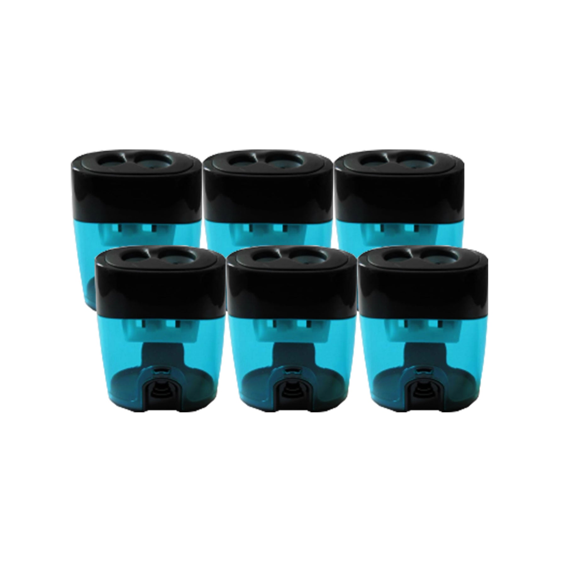 Pacific Arc Hand Held Pencil Sharpener Clear/Black Pack