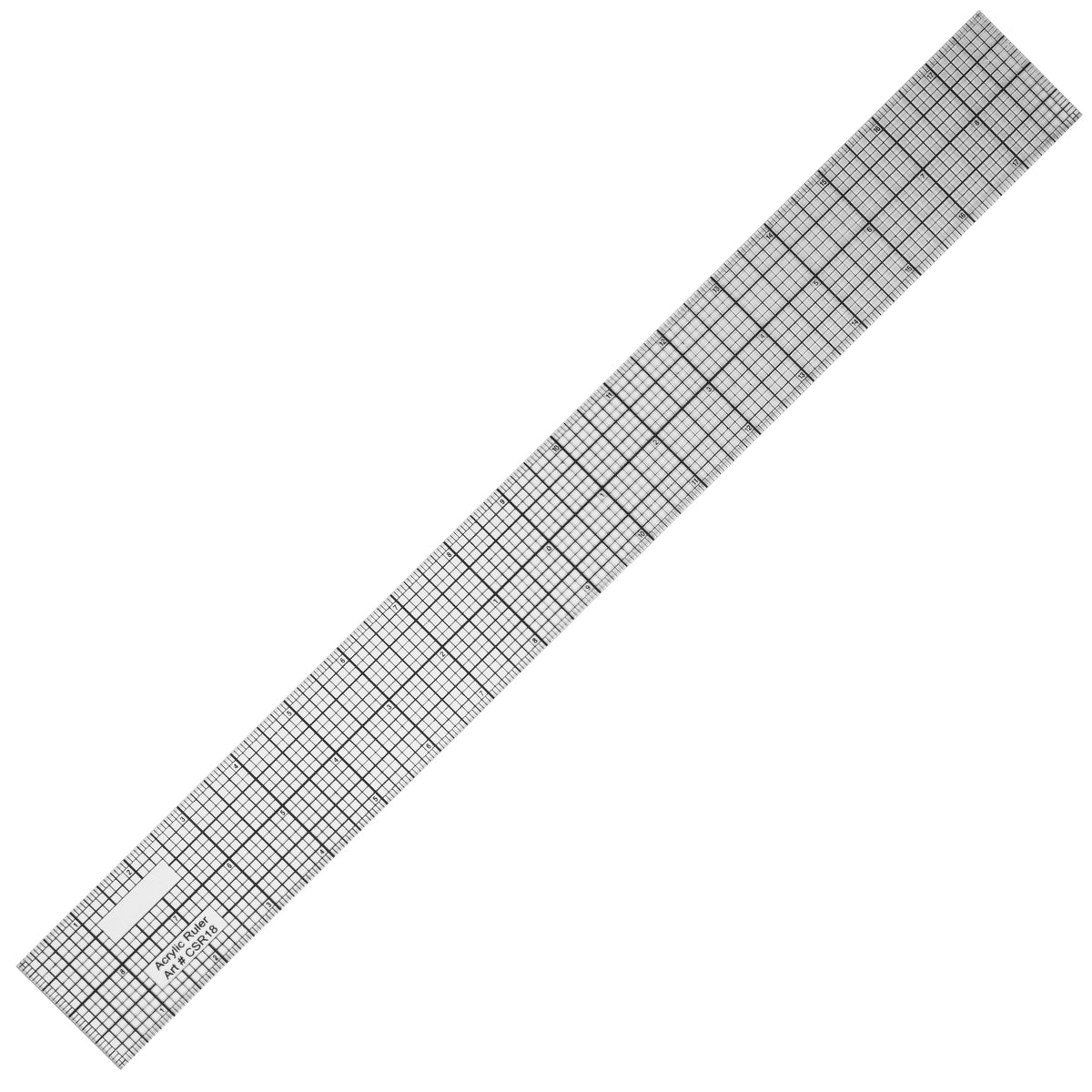 Pacific Arc Clear Sewing Gridded and Centering Graph Ruler, Design ruler, 2 x 12 or 18 inch, Transparent Pattern Making Ruler for Sewing and Dress Making