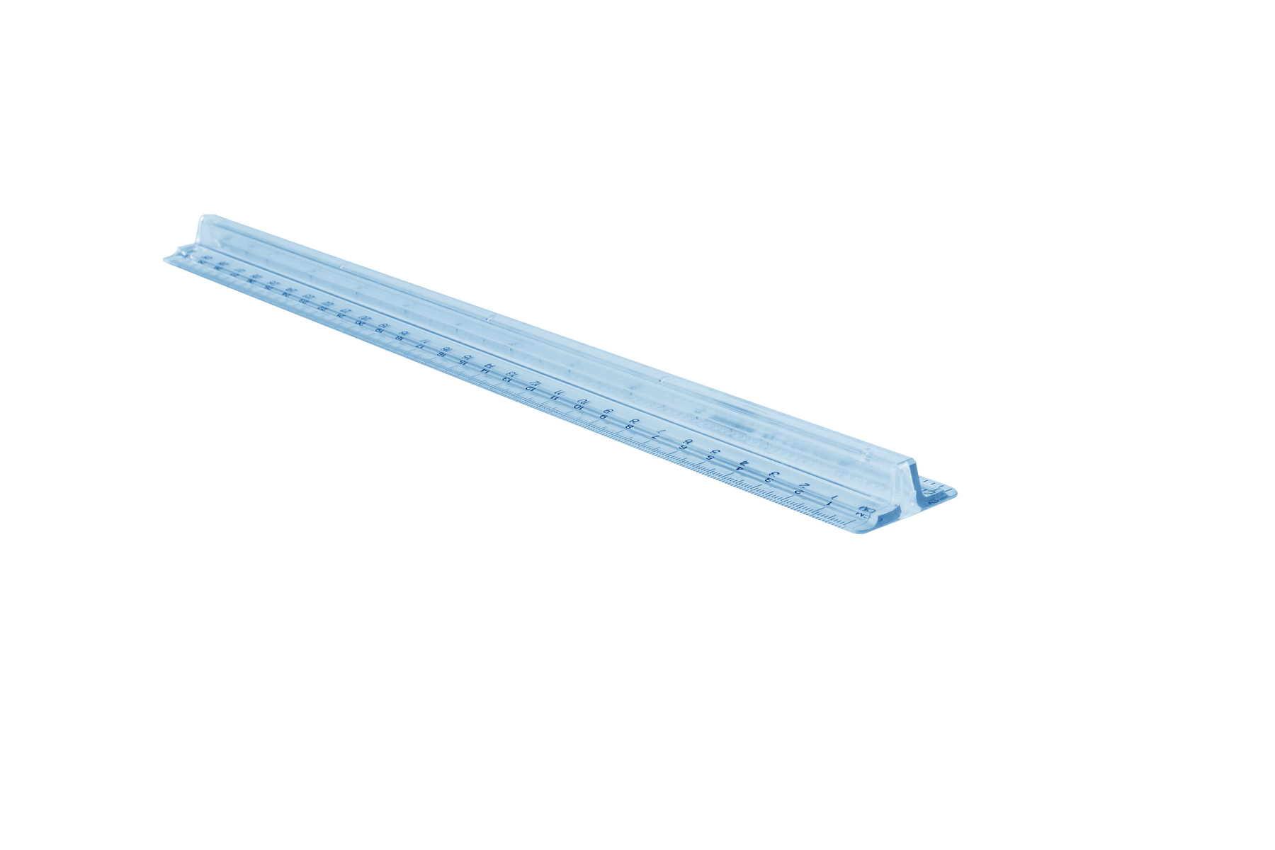 Pacific Arc - Easy Grip Ruler, 12 Inch, Inches and Centimeters, Clear