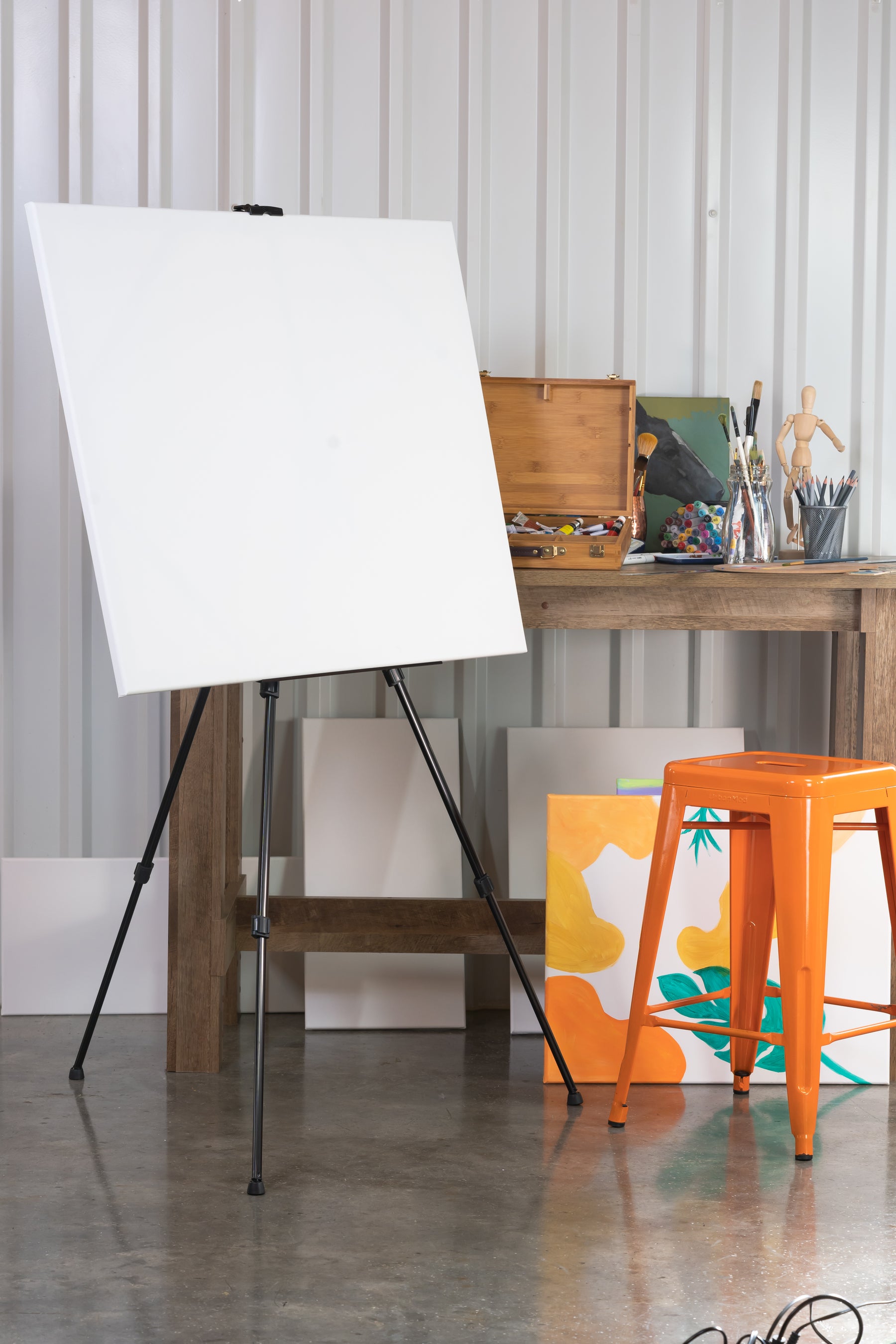 Pacific Arc Backpacker Aluminum 63 Inch Adjustable Art Easel with Carrying Bag for Artists, Hobbyists, Students, and Professionals
