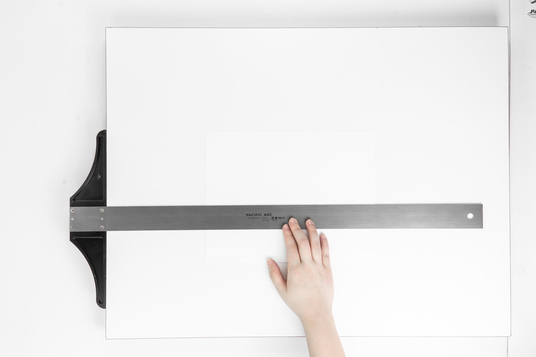 Pacific Arc, 18 To 48 Inch T Square, Traditional Stainless Steel Plain