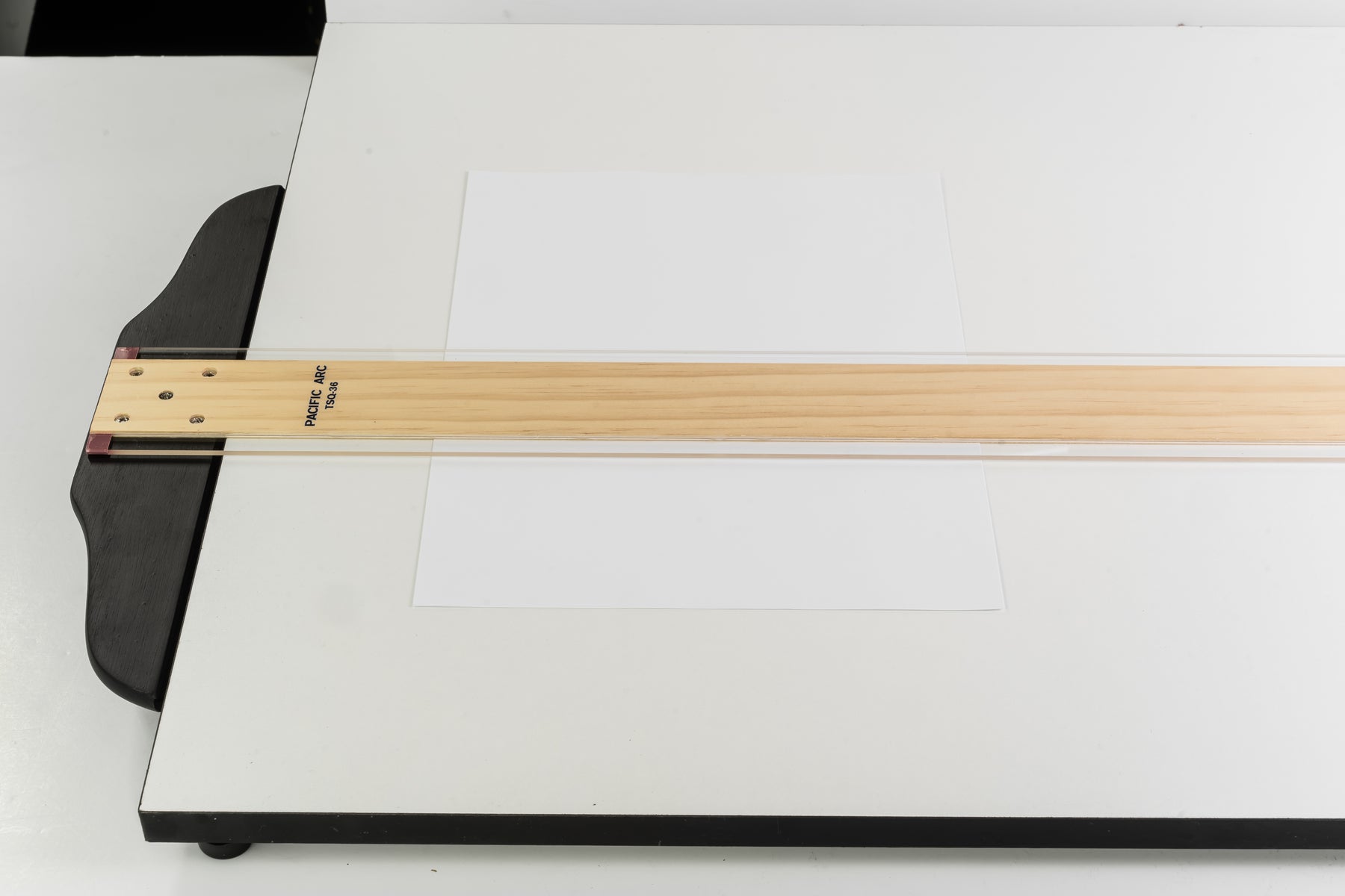Pacific Arc 18 to 48 Inch T Square, Traditional Maple Blade with Acrylic Edge