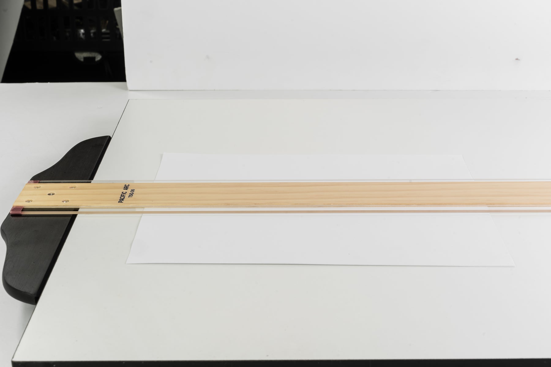 Pacific Arc 18 to 48 Inch T Square, Traditional Maple Blade with Acrylic Edge
