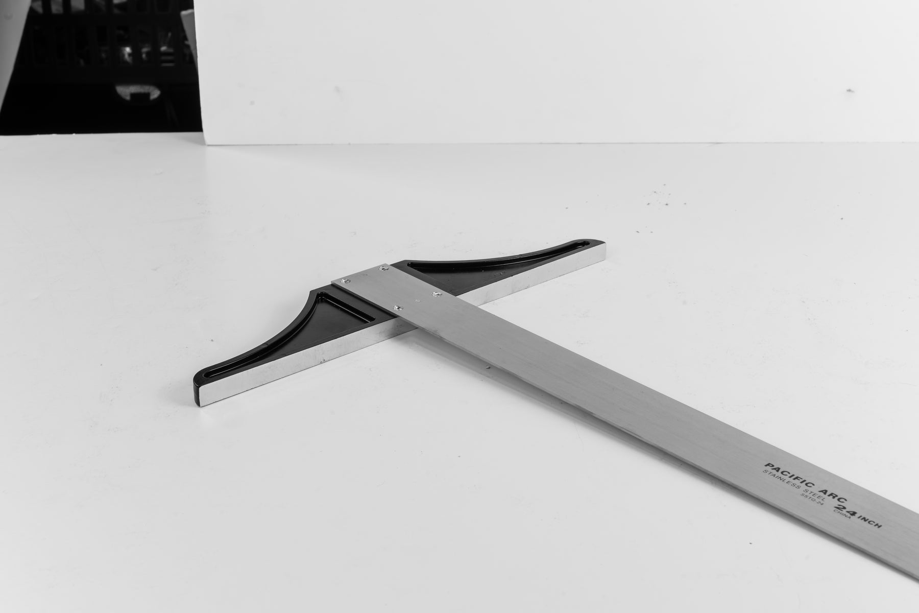 Pacific Arc, 18 To 48 Inch T Square, Traditional Stainless Steel Plain