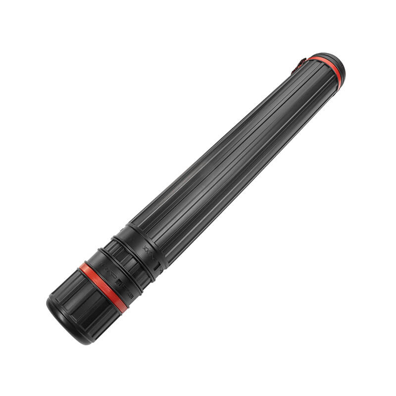 Pacific Arc - Expandable Poster Storage Mailing Tube, for Blueprint, Artwork, Plans, Drafting - Hard Plastic Black