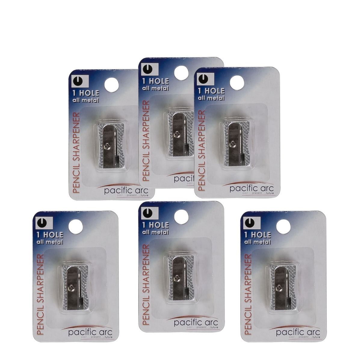 Pacific Arc Metal Pencil Sharpener for Pencils carded
