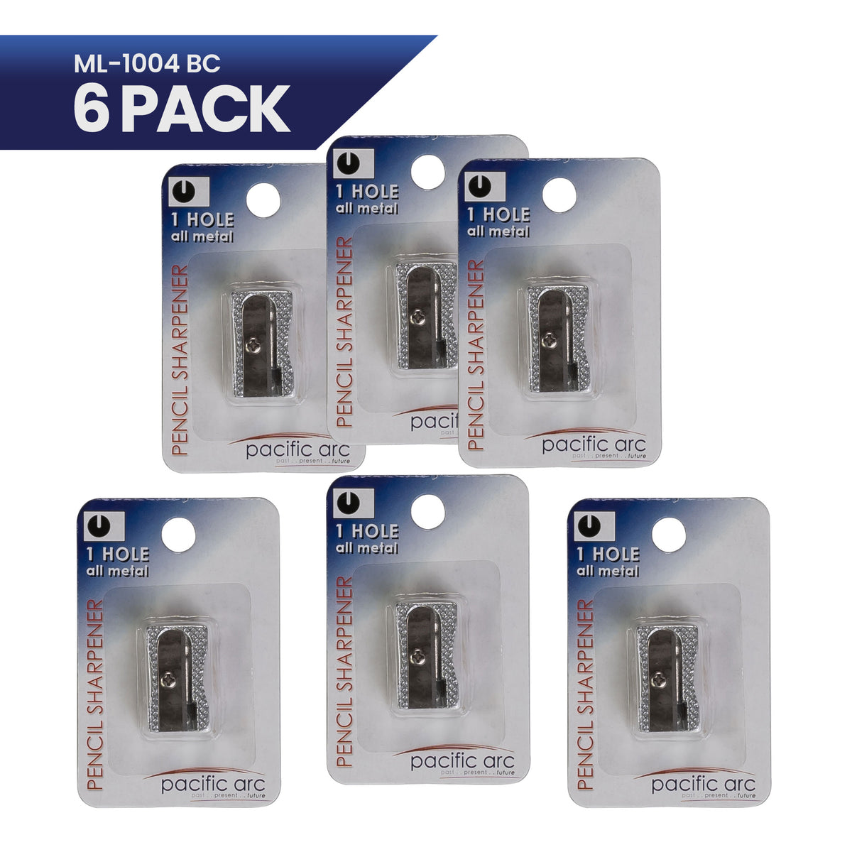 Pacific Arc Metal Pencil Sharpener for Pencils carded