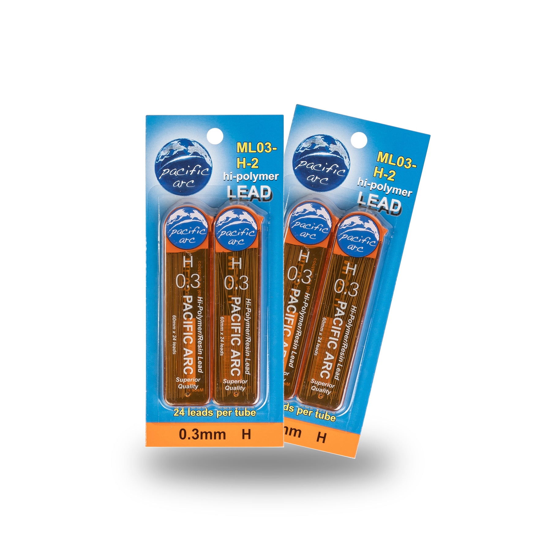 Pacific Arc Mechanical Pencil Refill lead,- 96 or 72 leads - 2H, H, HB, or B - For Art, Sketching, Technical Drawing