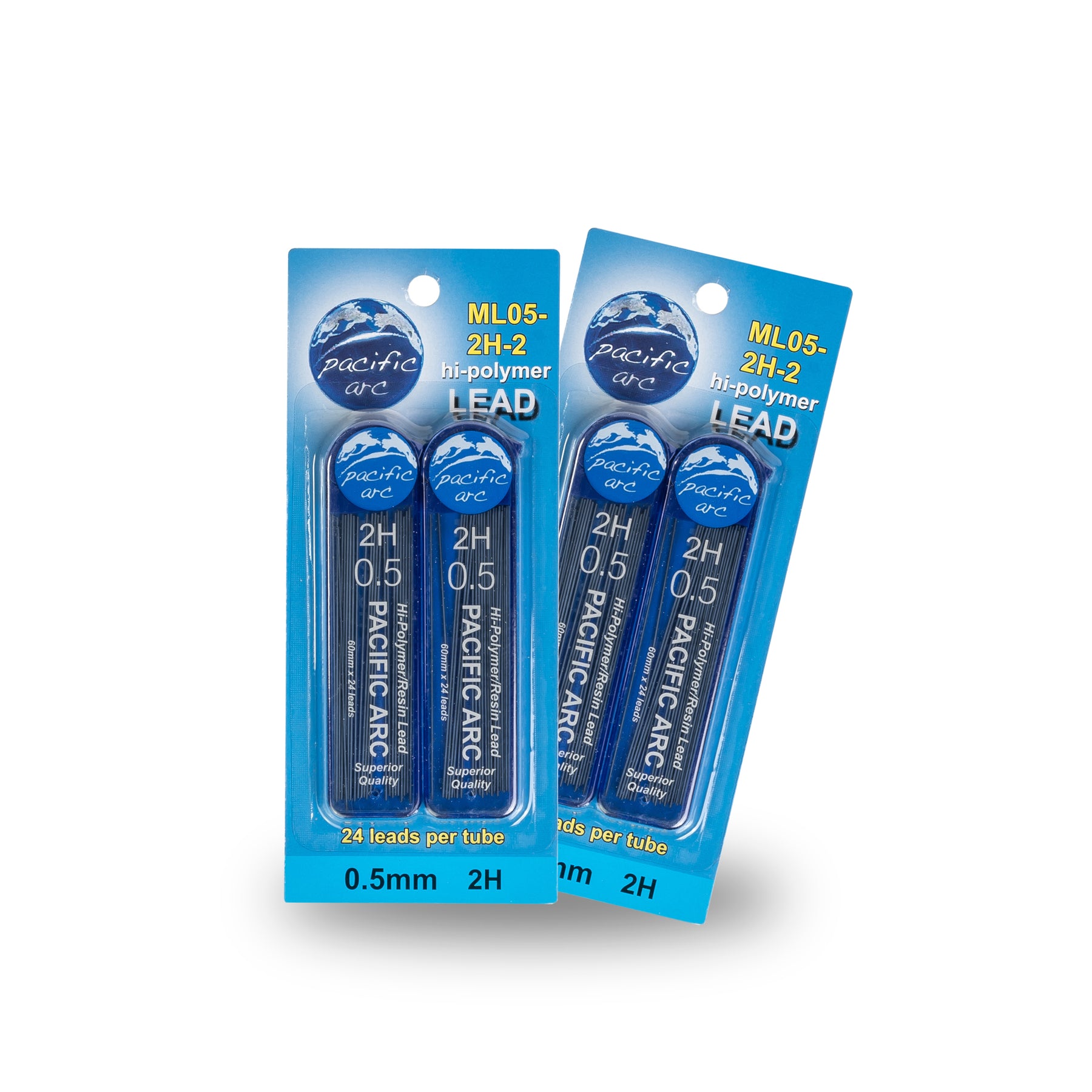 Pacific Arc Mechanical Pencil Refill lead,- 96 or 72 leads - 2H, H, HB, or B - For Art, Sketching, Technical Drawing