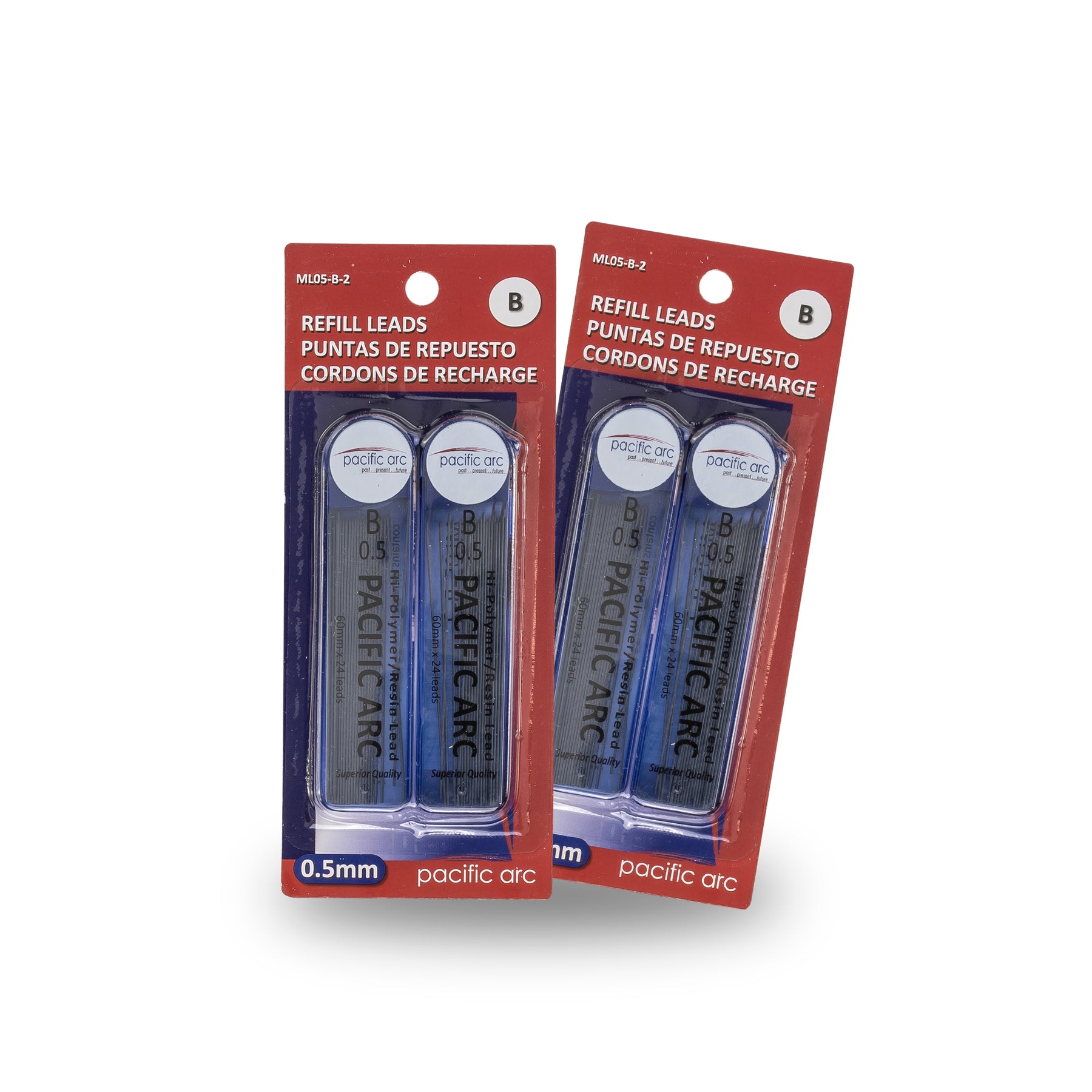 Pacific Arc Mechanical Pencil Refill lead,- 96 or 72 leads - 2H, H, HB, or B - For Art, Sketching, Technical Drawing