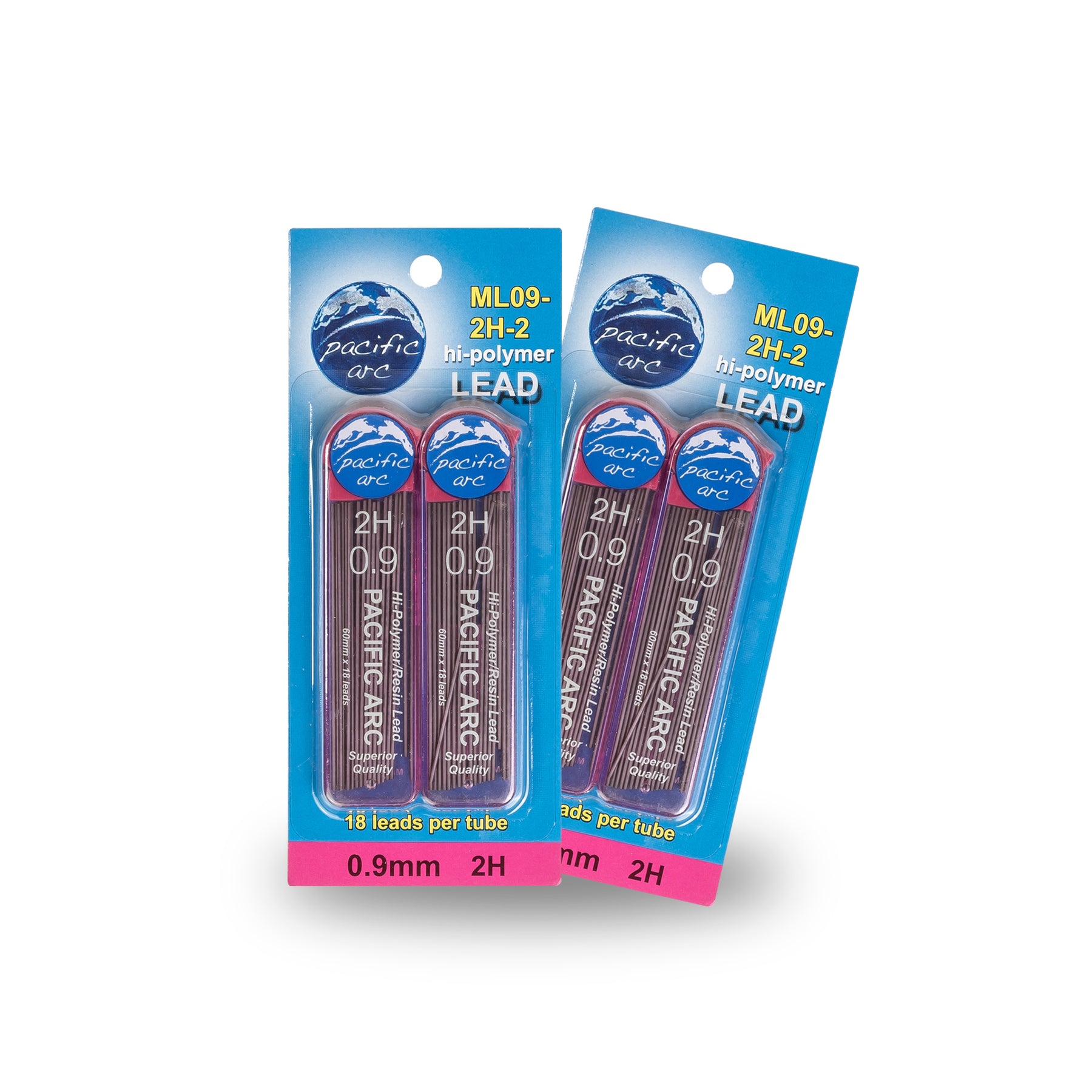 Pacific Arc Mechanical Pencil Refill lead,- 96 or 72 leads - 2H, H, HB, or B - For Art, Sketching, Technical Drawing