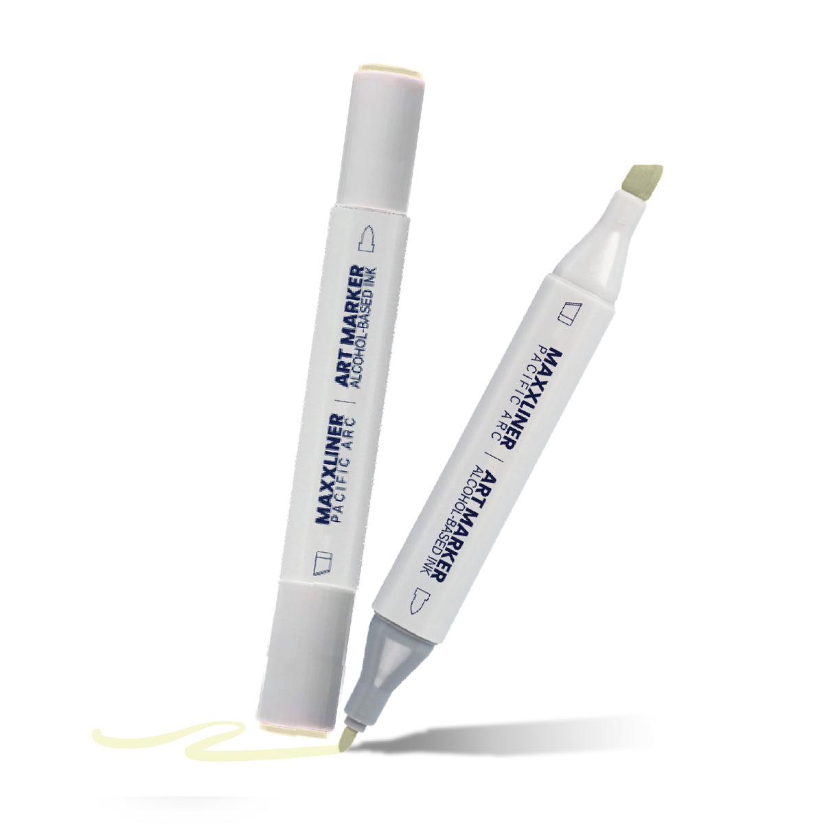 Pacific Arc - Maxxliner - 2 pk Alcohol Based - Dual Tip Marker - For Artist, Professional or School Work