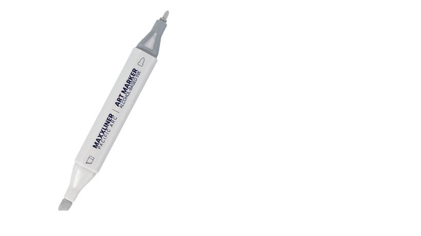 Pacific Arc - Maxxliner - 2 pk Alcohol Based - Dual Tip Marker - For Artist, Professional or School Work