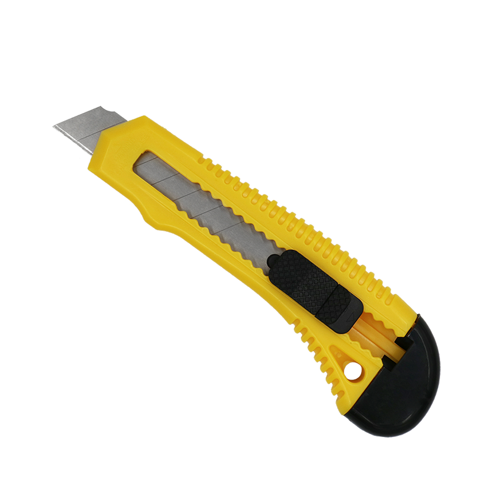 Pacific Arc Professional Safety Utility Knife Retractable Snap-off blade, 18mm Wide Razor Sharp Blade, Box Cutter, Razor Knife Exacto Craft Knives, Smooth Mechanism, Perfect for Office and home use