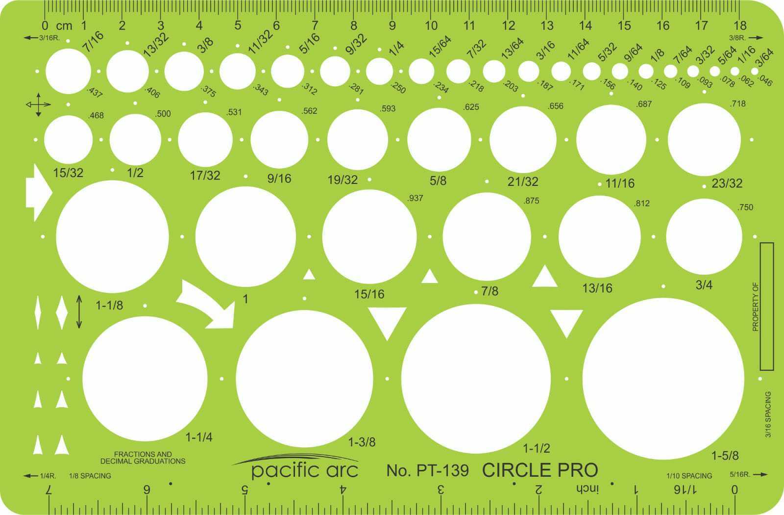 Pacific Arc Template Guides - Circles