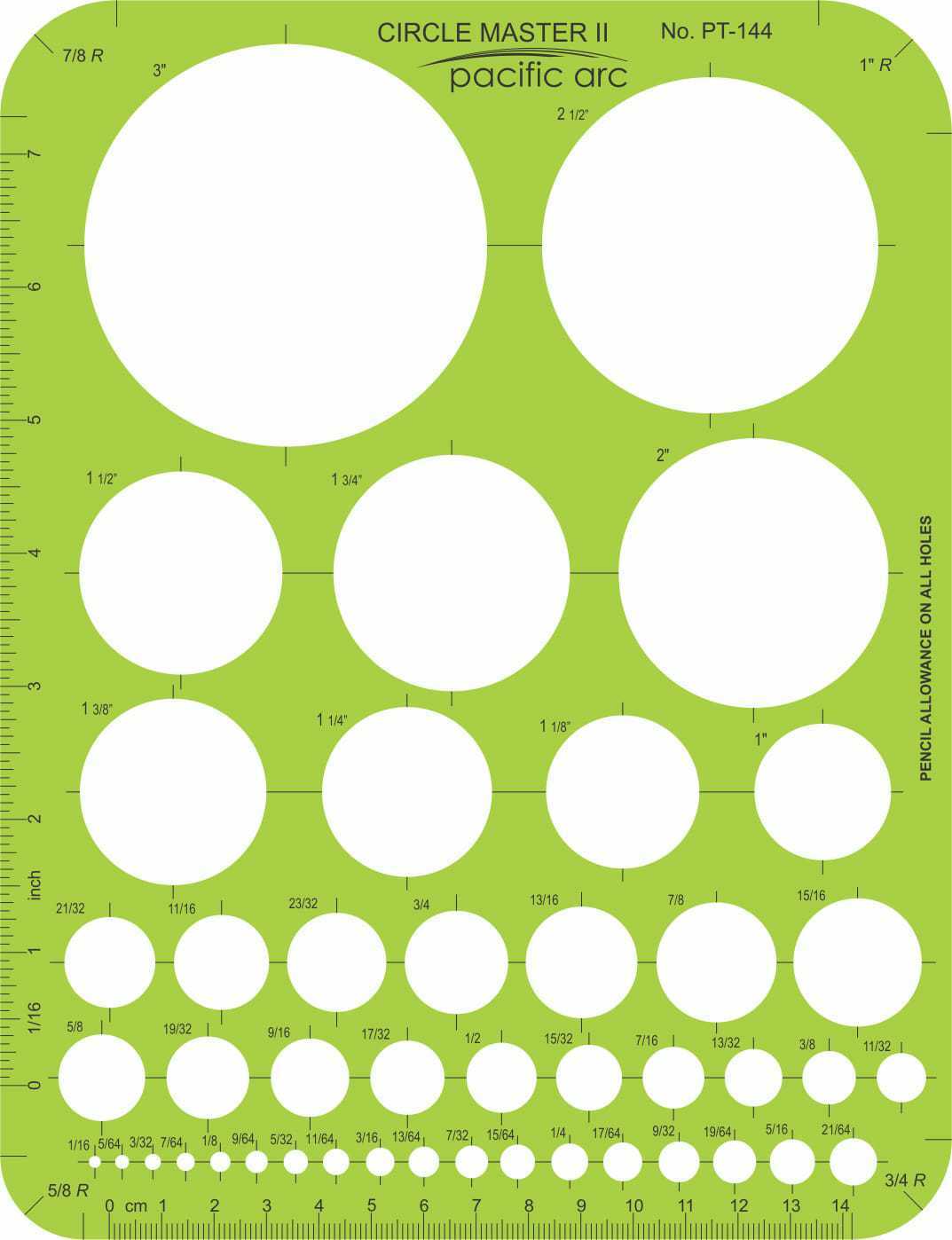 Pacific Arc Template Guides - Circles