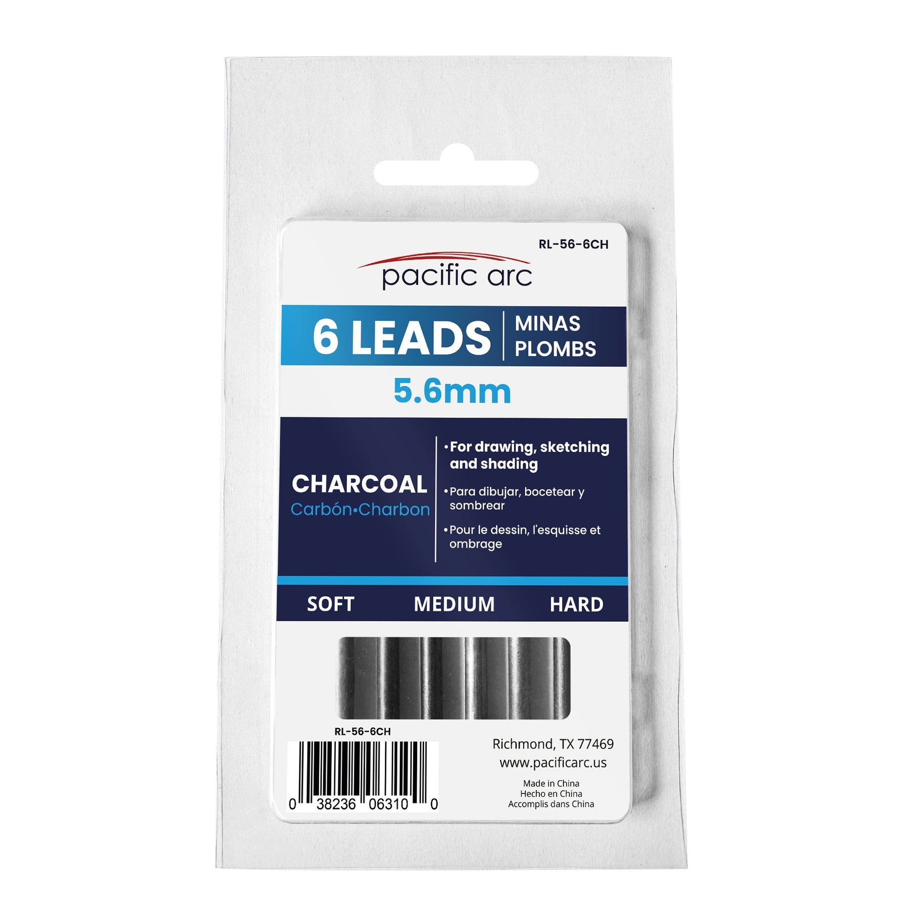 Pacific Arc 5.6mm Lead Holder Refills 6pc Set