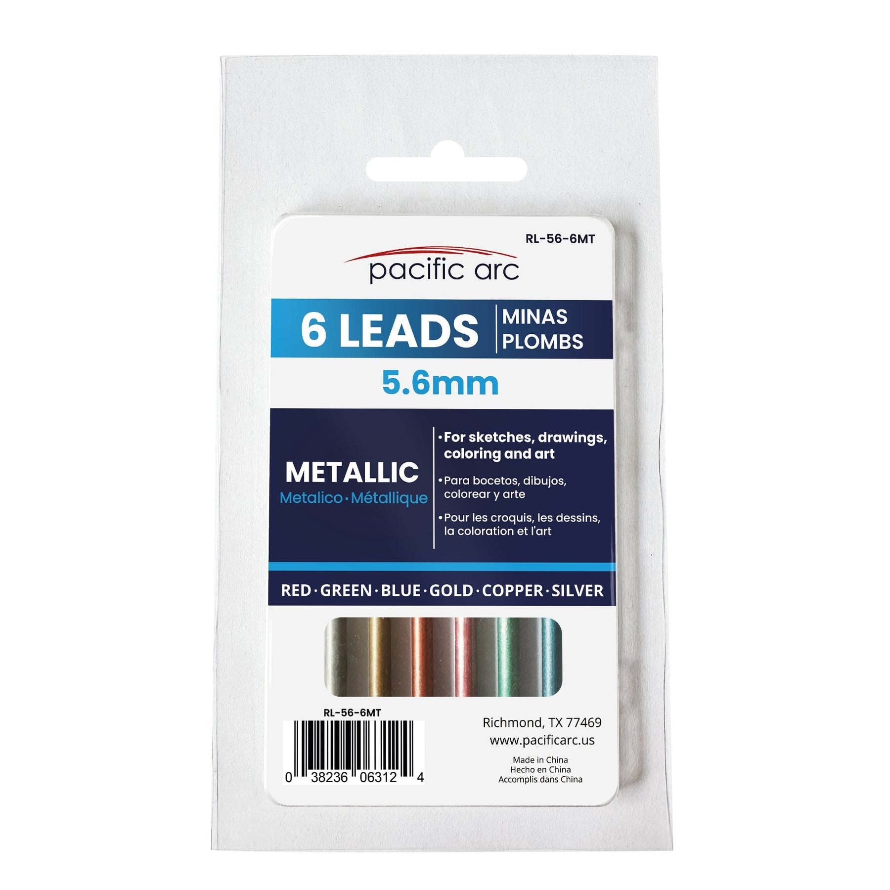 Pacific Arc 5.6mm Lead Holder Refills 6pc Set