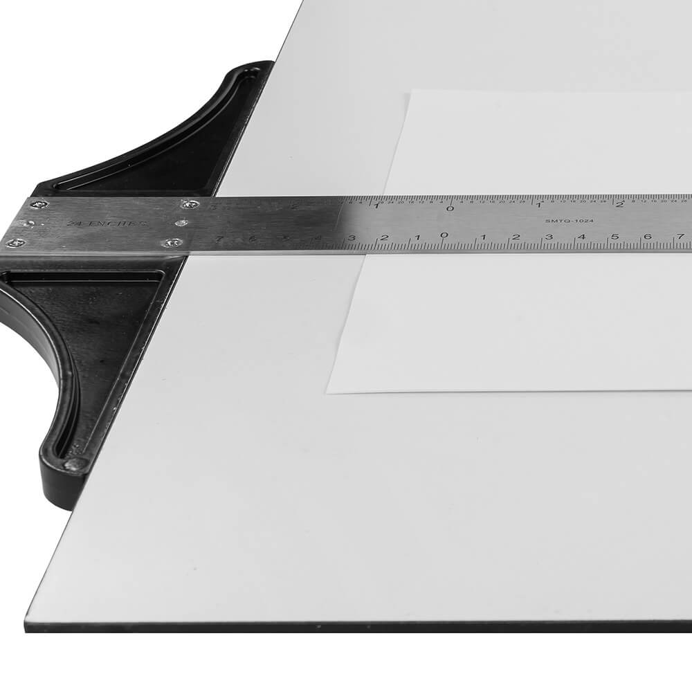 Pacific Arc 18 To 48 Inch T Square, Traditional Stainless Steel, Graduated Inch and Metric