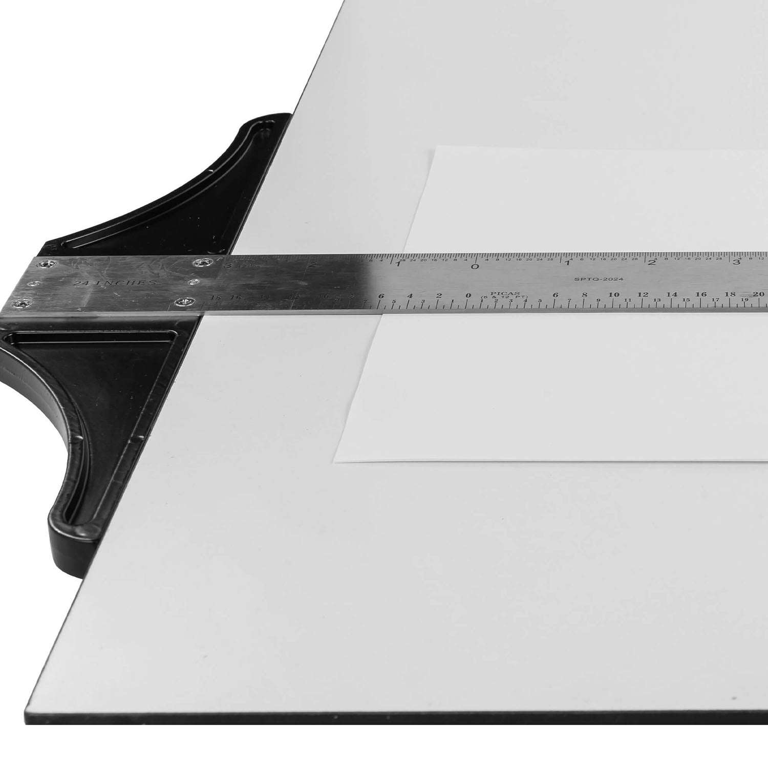 Pacific Arc 18 To 48 Inch T Square, Traditional Stainless Steel, Graduated Inch and Pica