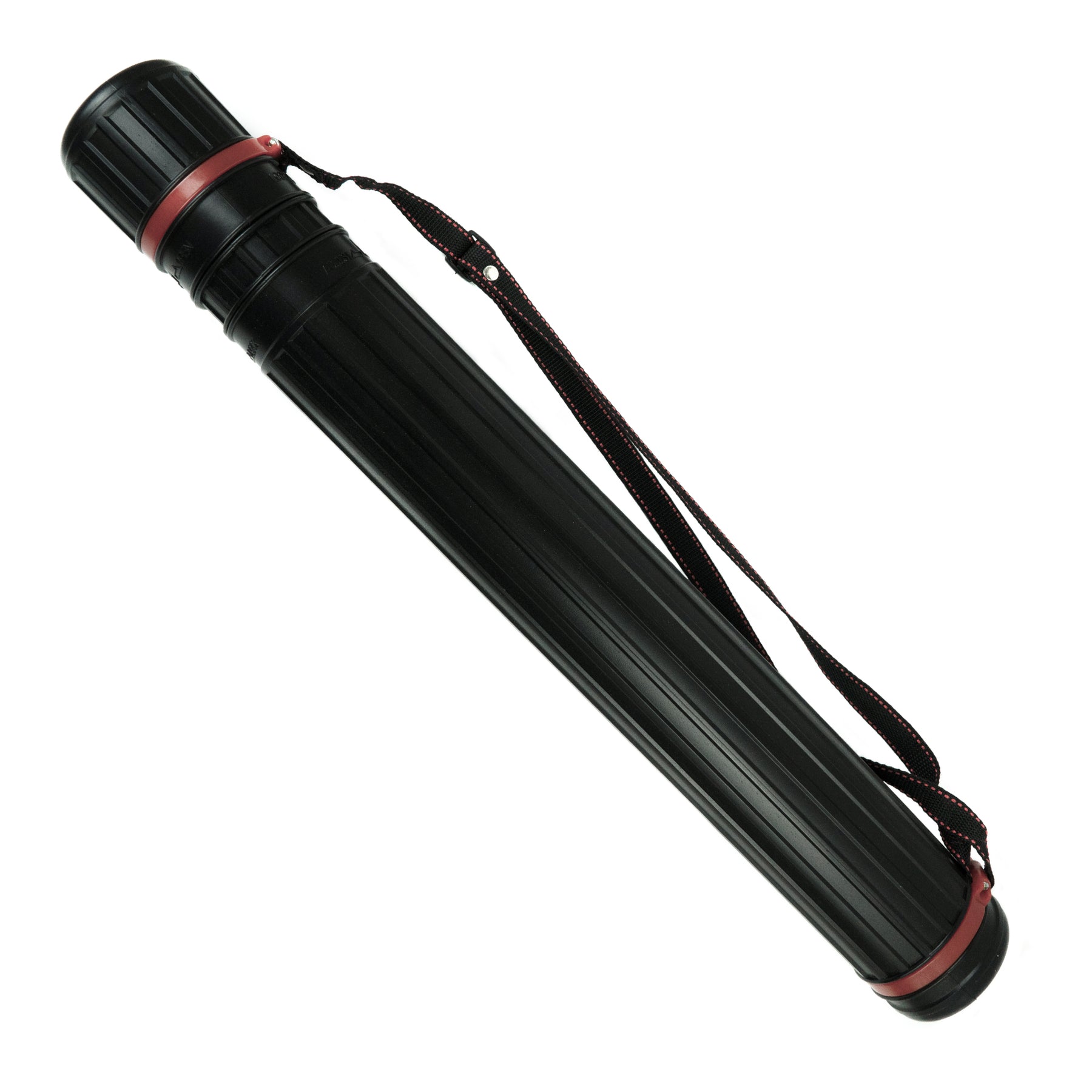Pacific Arc - Expandable Poster Storage Mailing Tube, for Blueprint, Artwork, Plans, Drafting - Hard Plastic Black