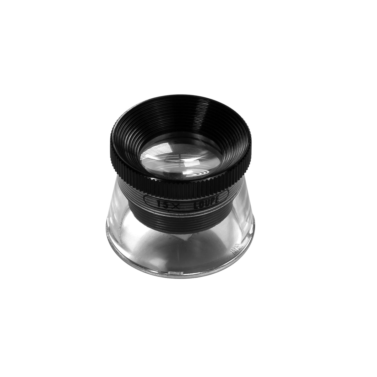 Pacific Arc Fine Scale Magnifier Loupe with Stand, 15X magnifying glass, Jewelers Loupe for jewelry, coins, slide viewer for old slides, or specimen for Professionals and Hobbyists