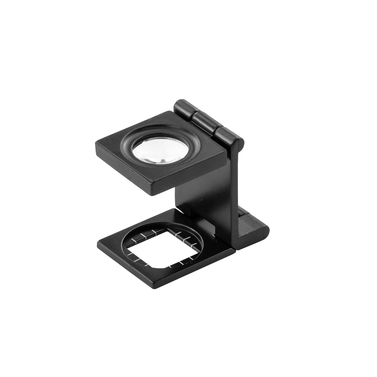 Pacific Arc Linen Tester with Stand, 8X magnifying glass with 1/2" scale, Jewelers Loupe for jewelry, coins, slide viewer for old slides, or specimen for Professionals and Hobbyists