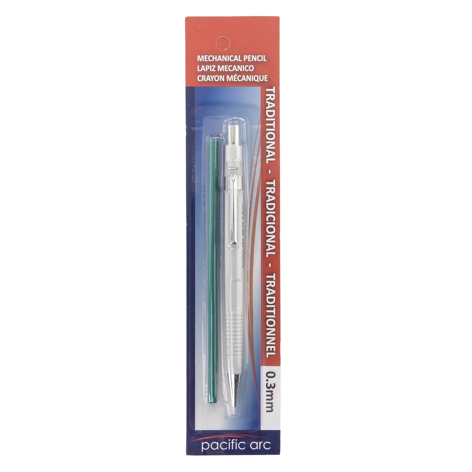 Pacific Arc, Traditional Fine Line Mechanical Pencil with Fixed Sleeve