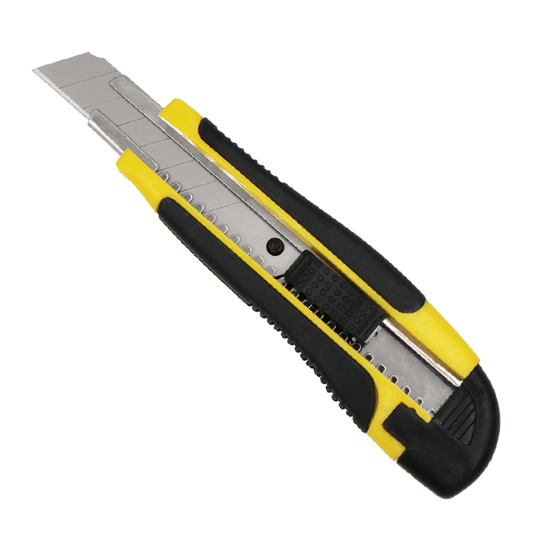 Pacific Arc Professional Safety Utility Knife Retractable Snap-off blade with metal track, 18mm Wide Razor Sharp Blade, Box Cutter, Razor Knife Exacto Craft Knives, Smooth Mechanism, Perfect for Office and home