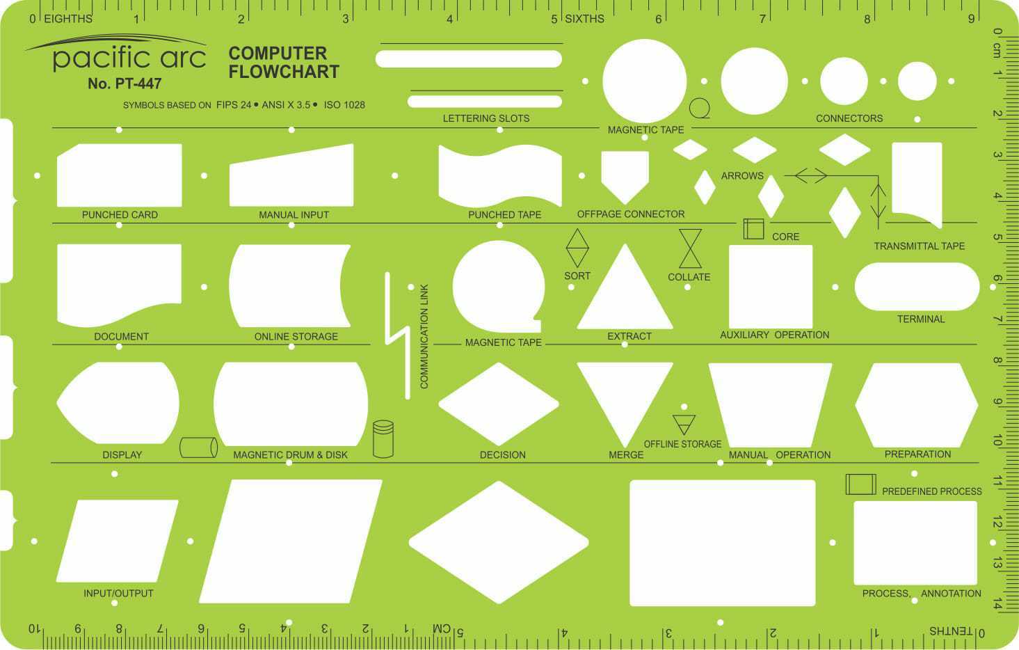 Pacific Arc Electrical Template Guide, perfect for layouts and drafting for architects, draftsmen, students, and artists