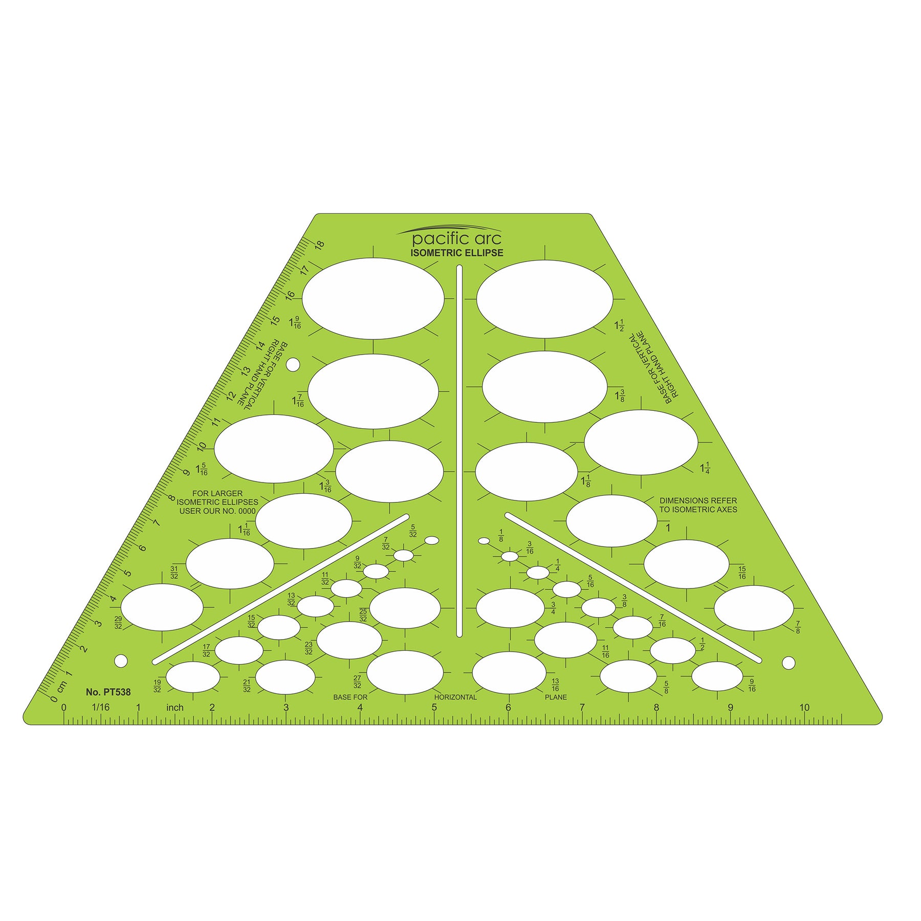Pacific Arc Ellipse Template Guides, Ellipses in multiple projections for architecture, drafting, and design - great for students and professionals