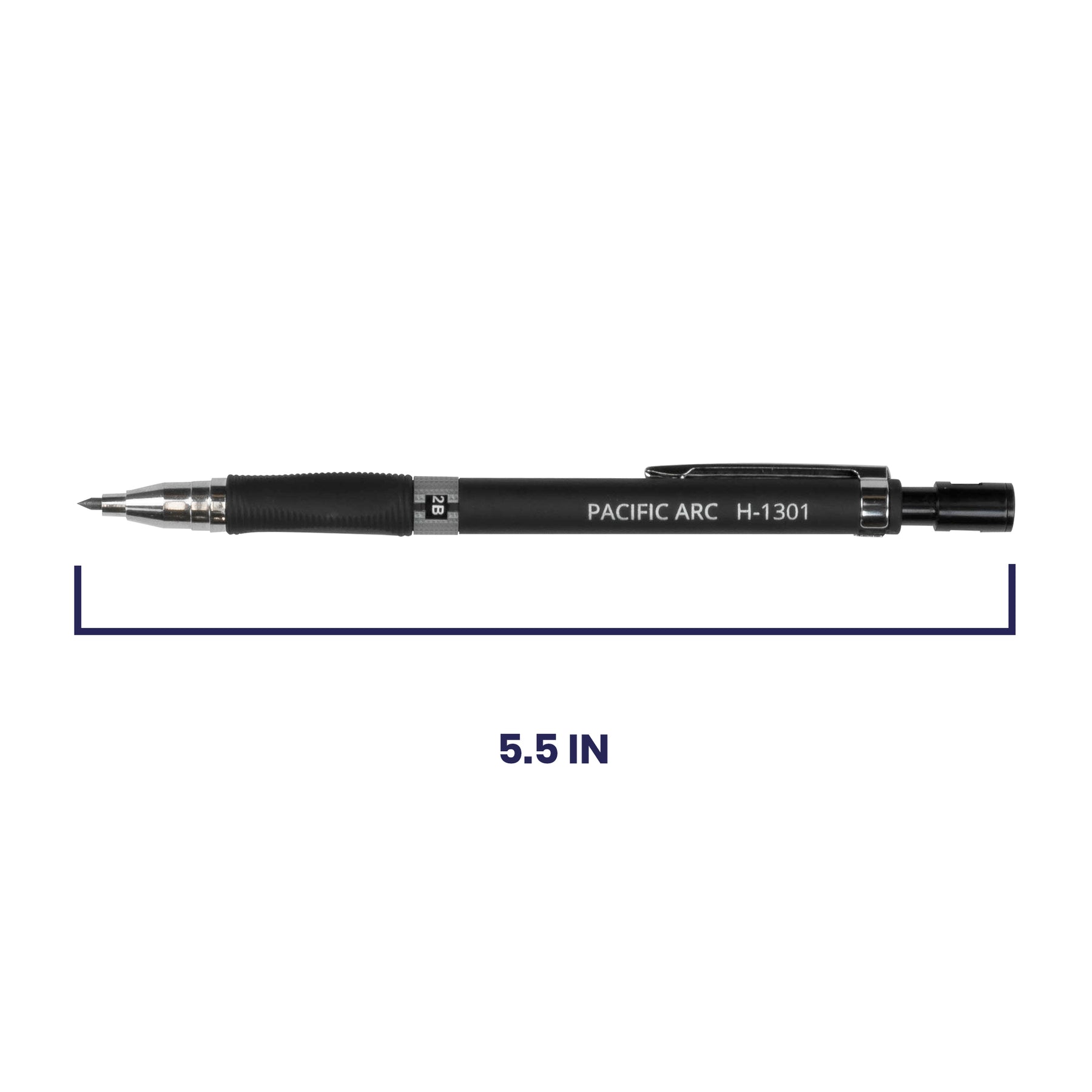 Pacific Arc, 2mm Collegiate Lead Holder and Lead Sharpener, Drafting Pencil for Artist Drawing, Drafting, and Sketching