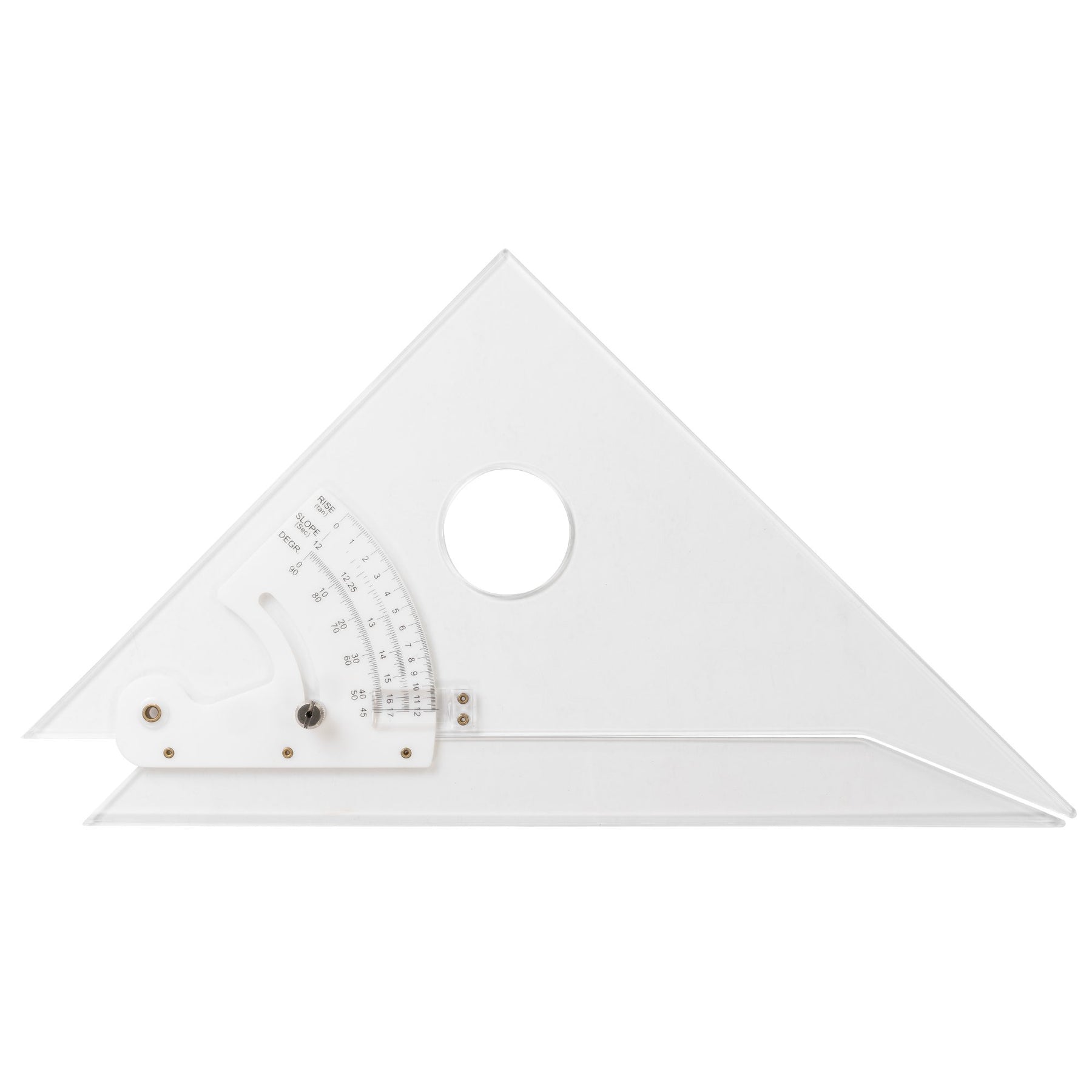 Pacific Arc Adjustable Triangle Plain or Inking Edge for Drafting, Architect, Engineer