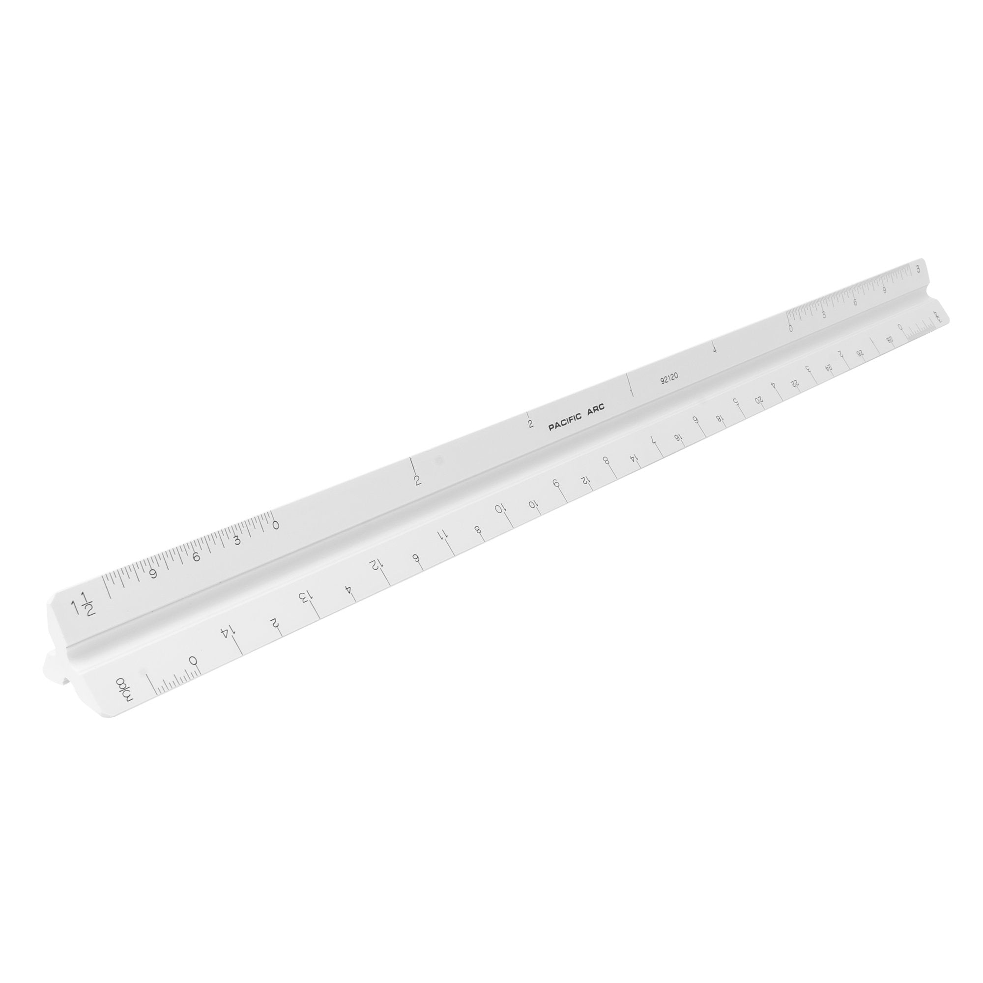 Pacific Arc, Architect Plastic Scale Ruler, Divided by: 1/16th, 3/32, 1