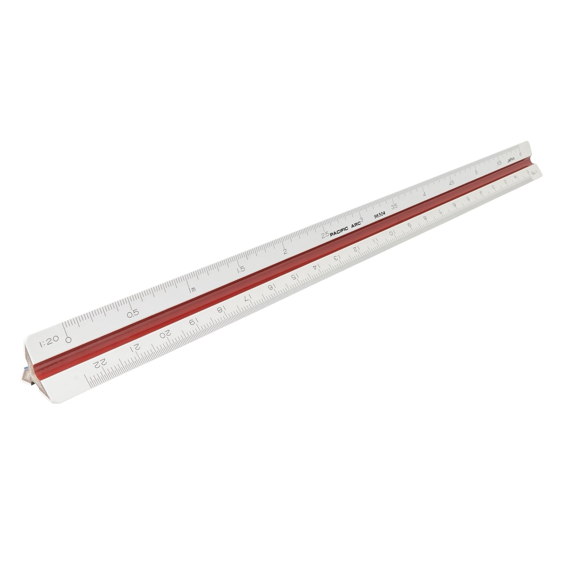 Pacific Arc Professional Bamboo Core Mechanical Engineer and Metric Scale Ruler 12 Inch and 30 cm, Japan, for Students and Professionals