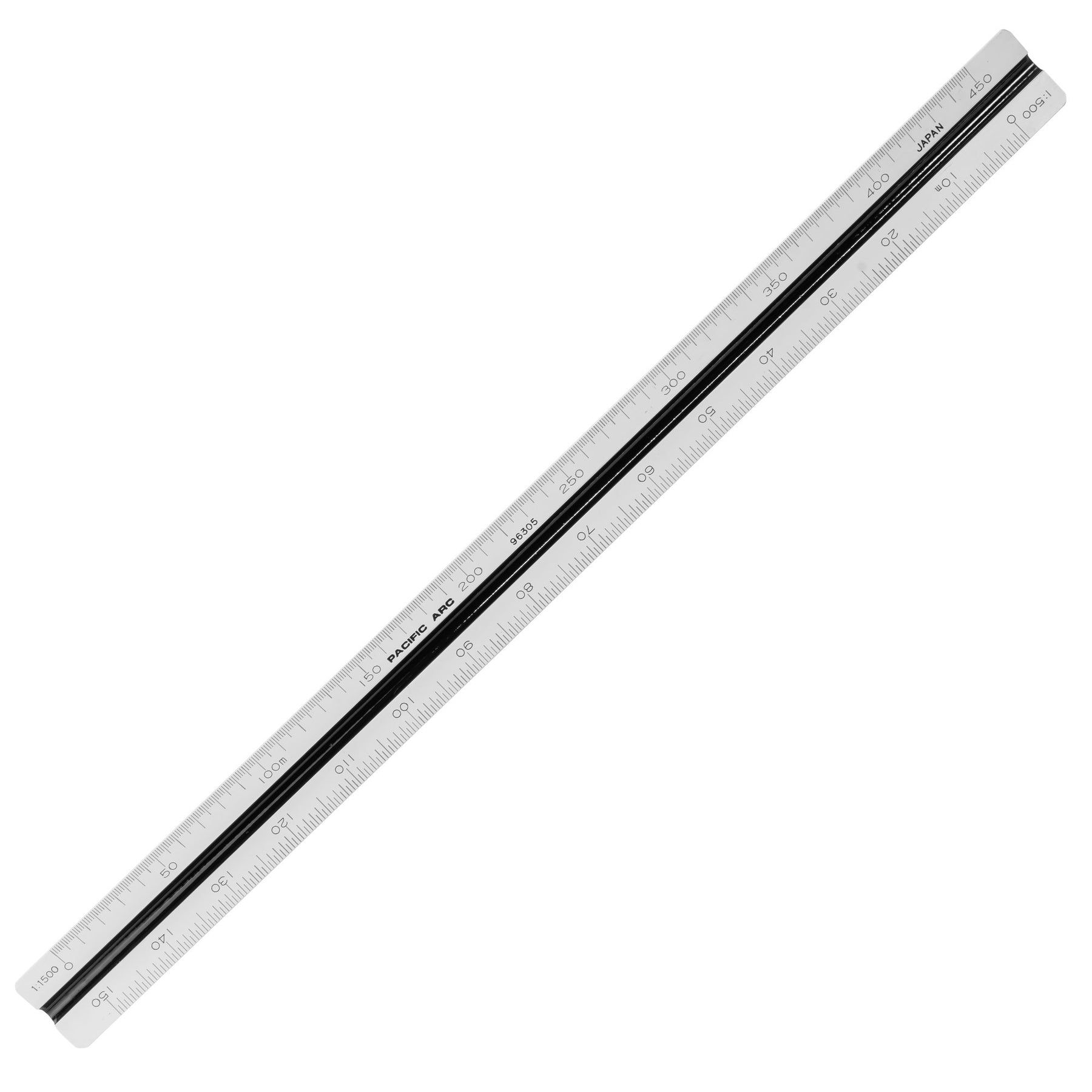 Pacific Arc Professional Bamboo Core Mechanical Engineer and Metric Scale Ruler 12 Inch and 30 cm, Japan, for Students and Professionals