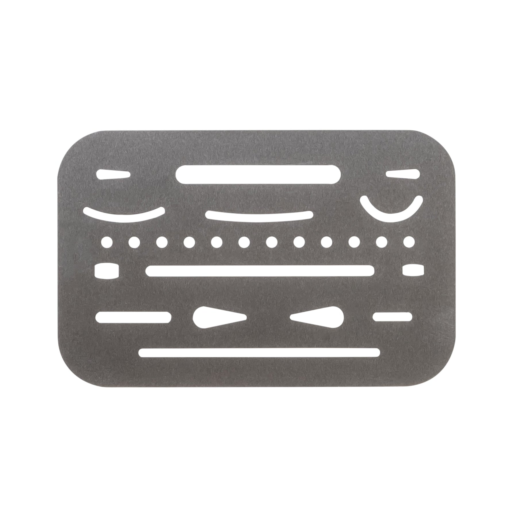 Pacific Arc - Professional Erasing Shield Solid Stainless Steel with 26 Openings 6 pack