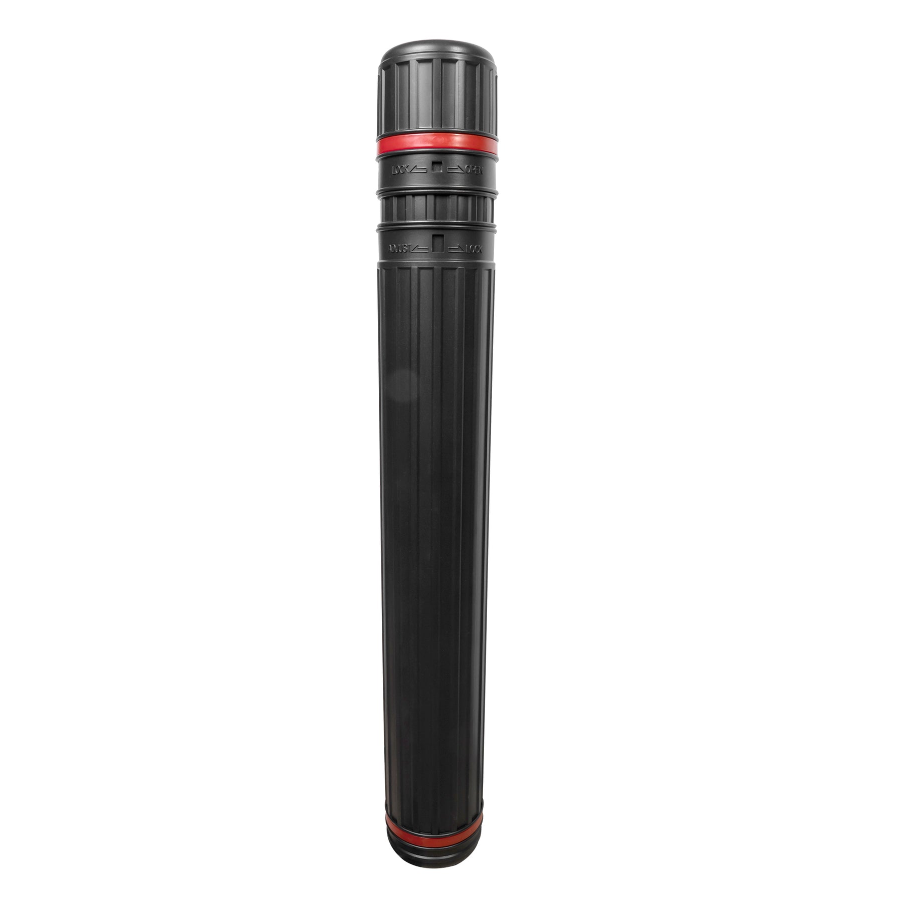 Pacific Arc - Expandable Poster Storage Mailing Tube, for Blueprint, Artwork, Plans, Drafting - Hard Plastic Black
