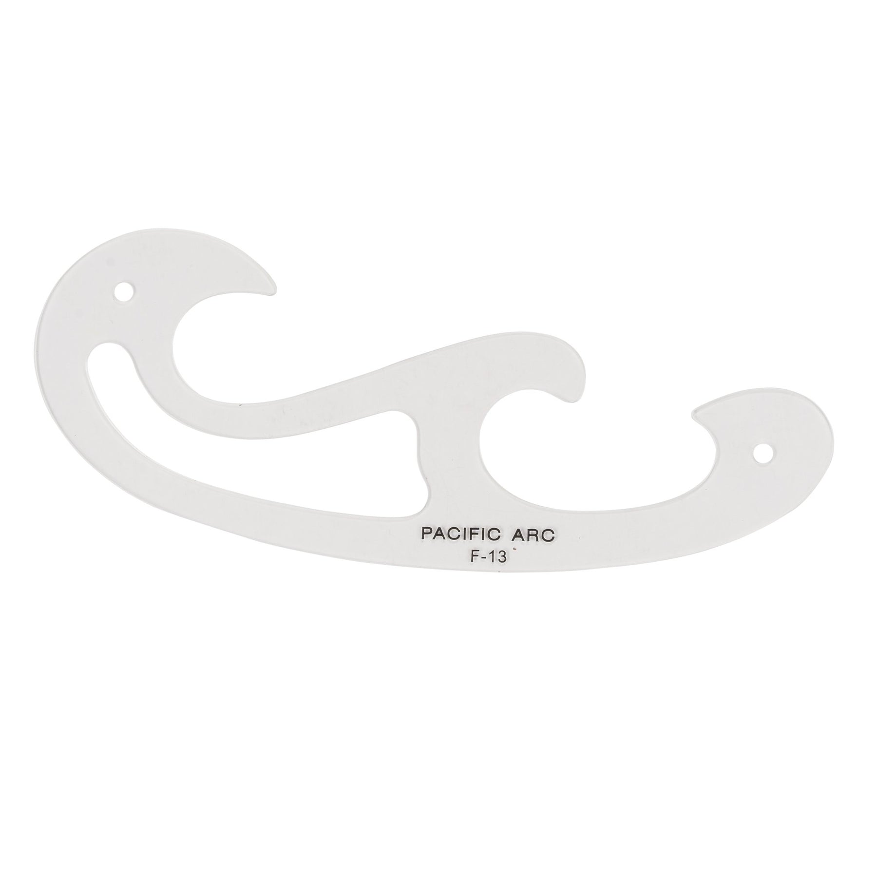 Pacific Arc,Professional French Curves, Acrylic, Plain Edge, 5.25 Inches