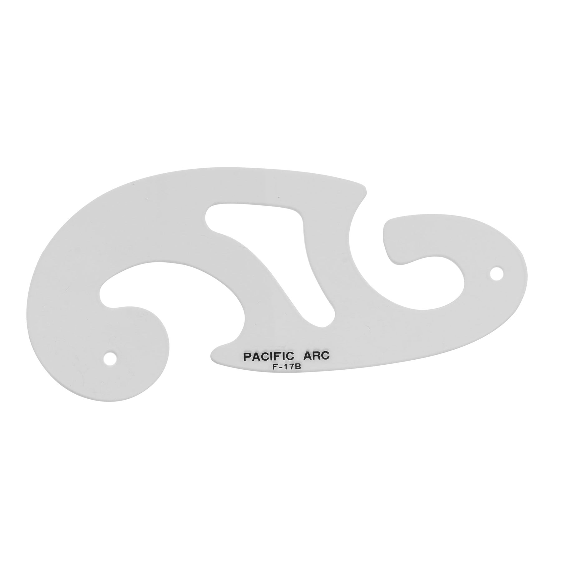 Pacific Arc,Professional French Curves, Acrylic, Plain Edge, 5.25 Inches