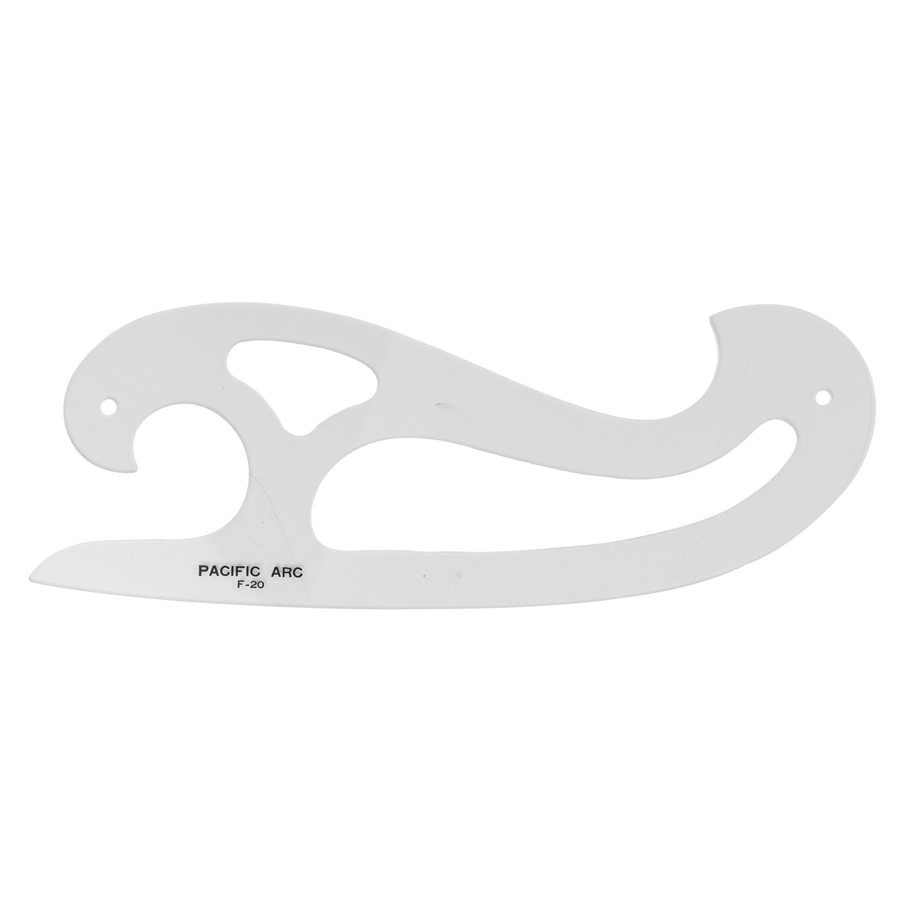 Pacific Arc,Professional French Curves, Acrylic, Plain Edge, 5.25 Inches