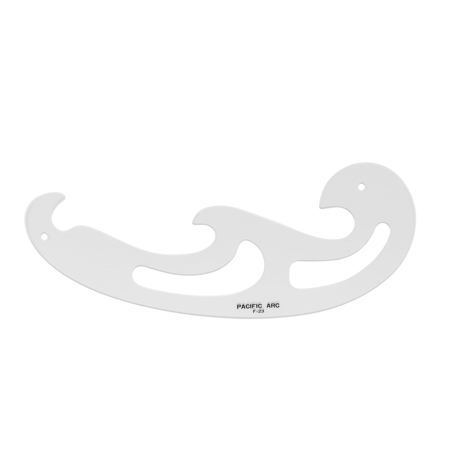 Pacific Arc,Professional French Curves, Acrylic, Plain Edge, 5.25 Inches