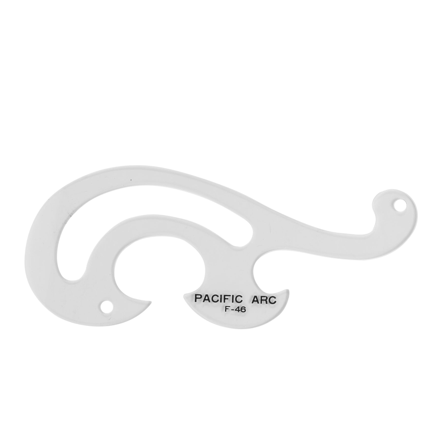 Pacific Arc,Professional French Curves, Acrylic, Plain Edge, 5.25 Inches