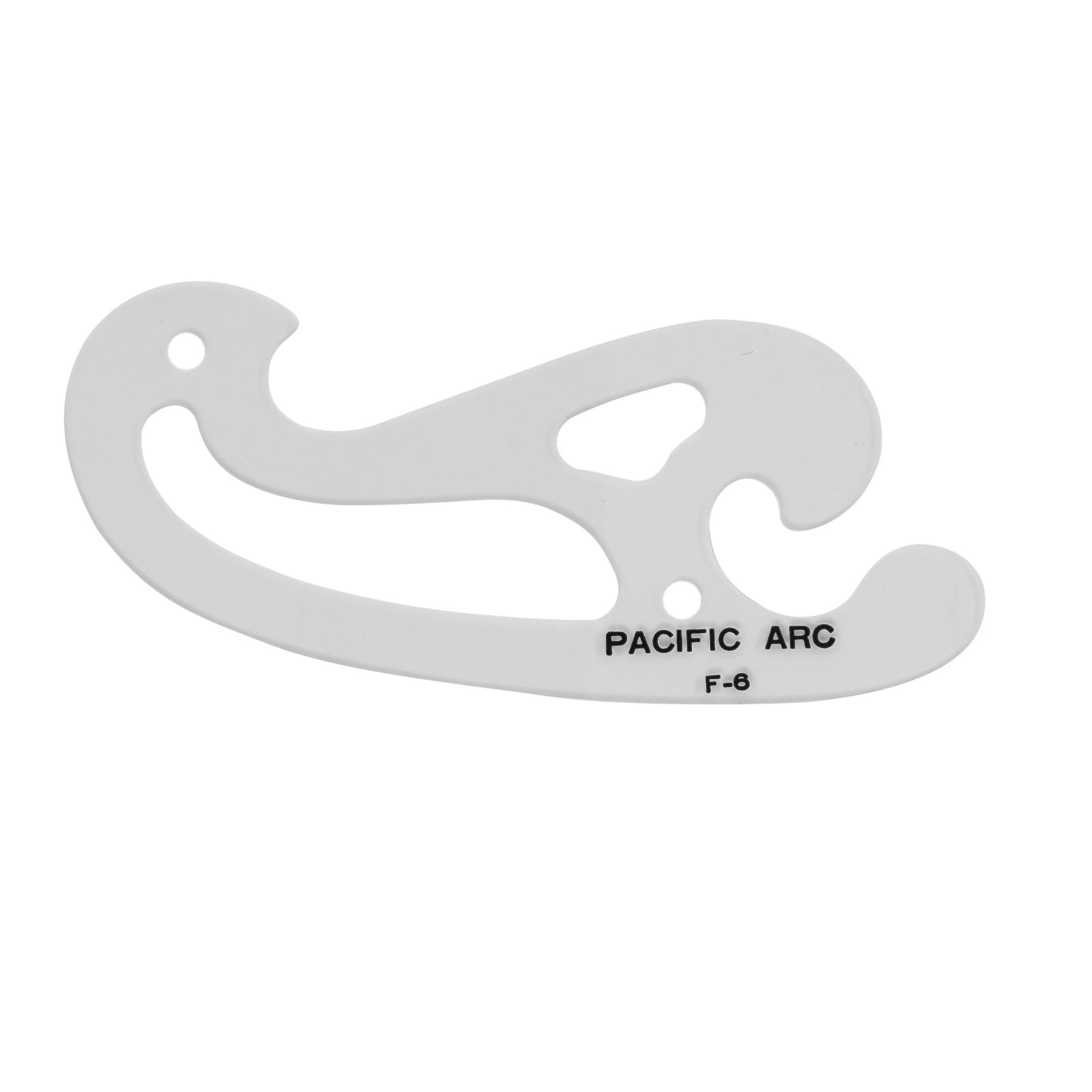 Pacific Arc,Professional French Curves, Acrylic, Plain Edge, 5.25 Inches