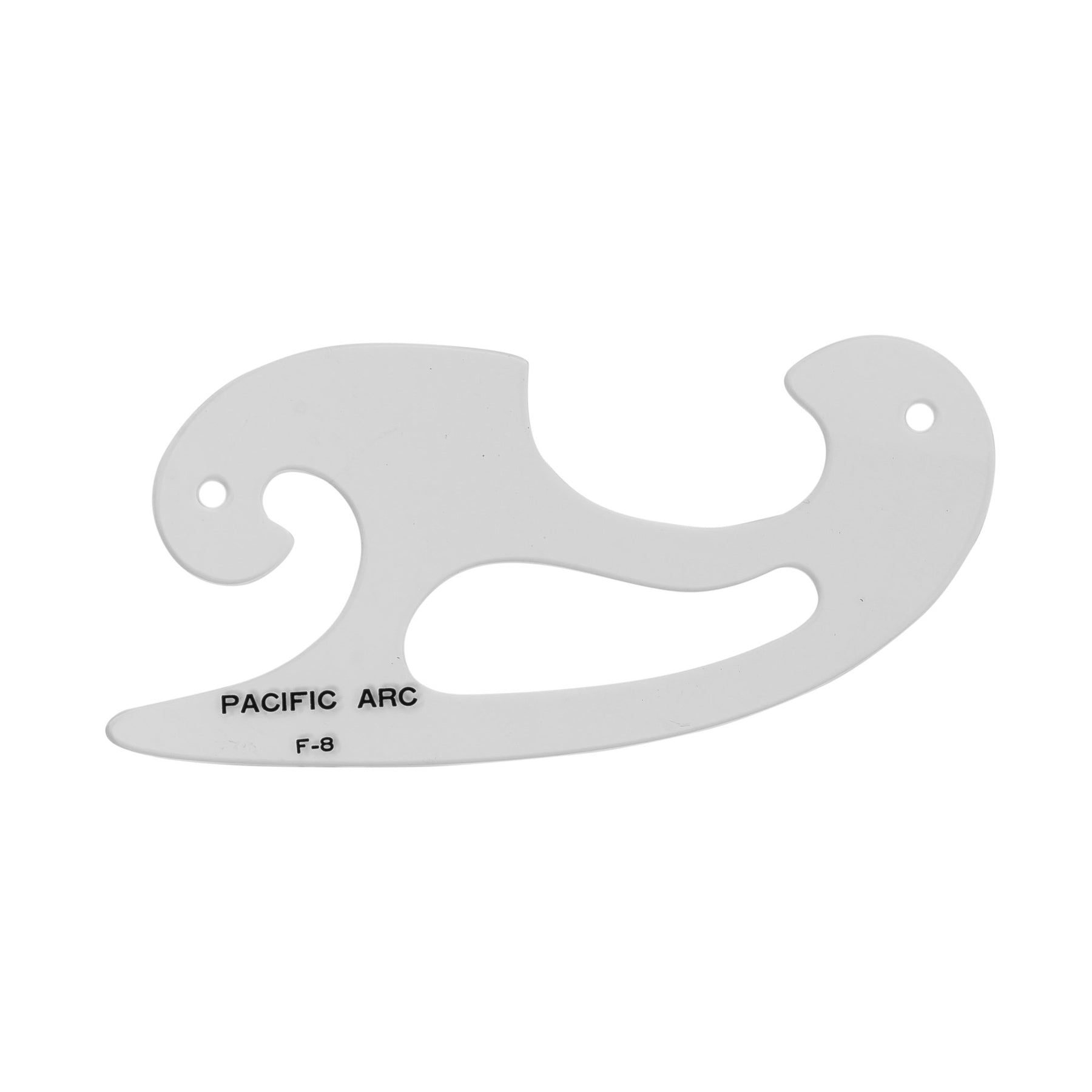 Pacific Arc,Professional French Curves, Acrylic, Plain Edge, 5.25 Inches